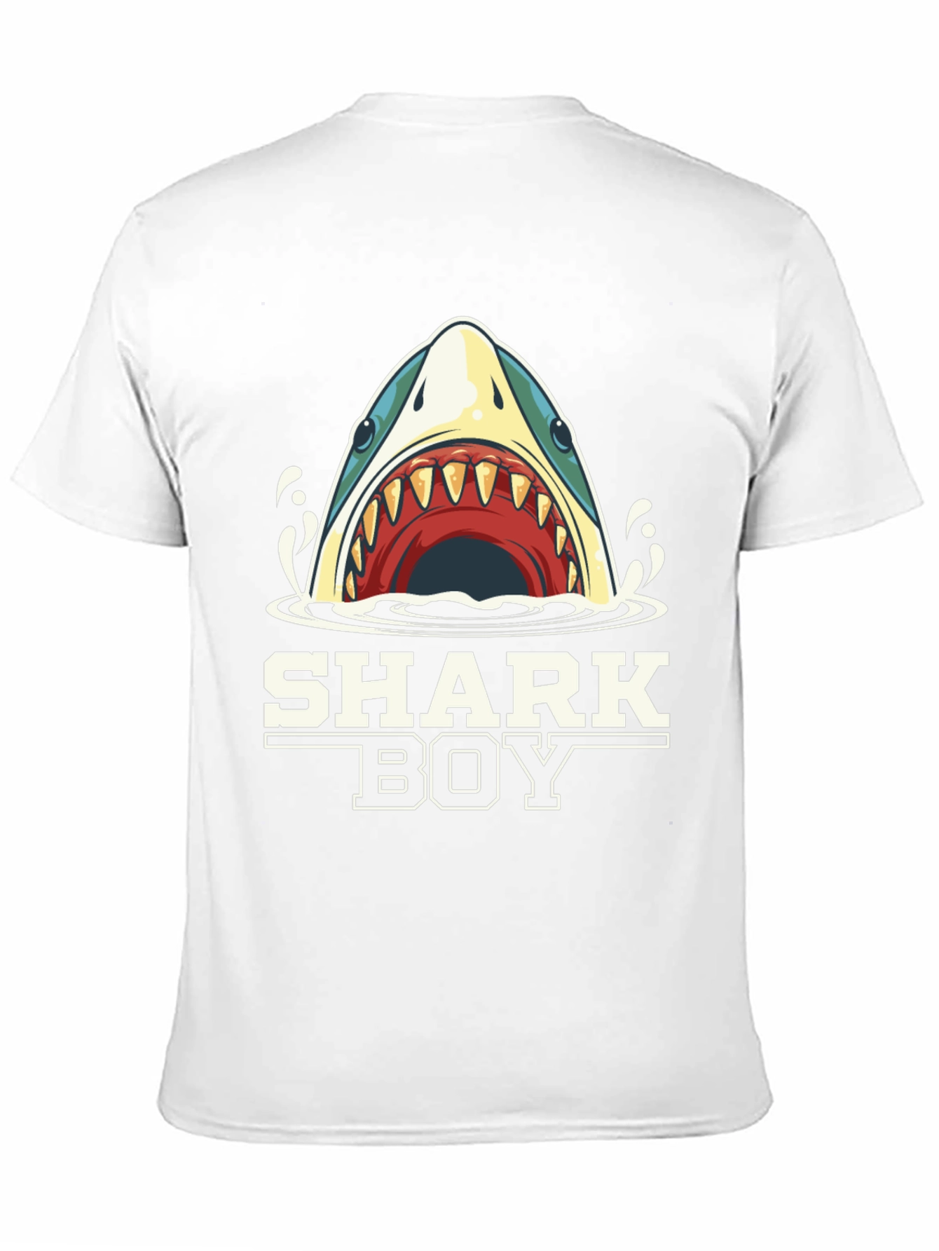 Shark Boy T-Shirt - Cartoon Shark Graphic Tee