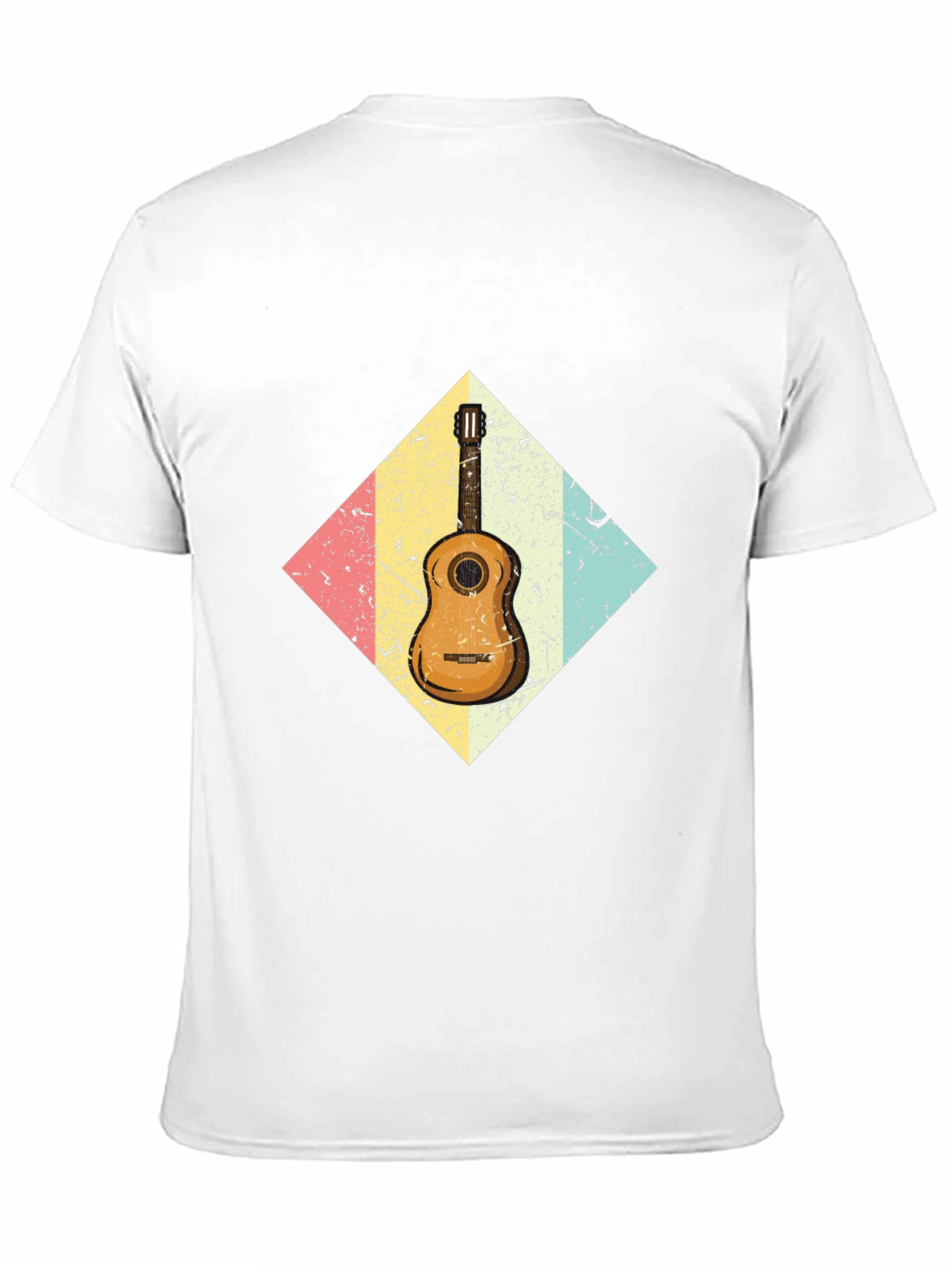 Retro Guitar Graphic Tee - Black