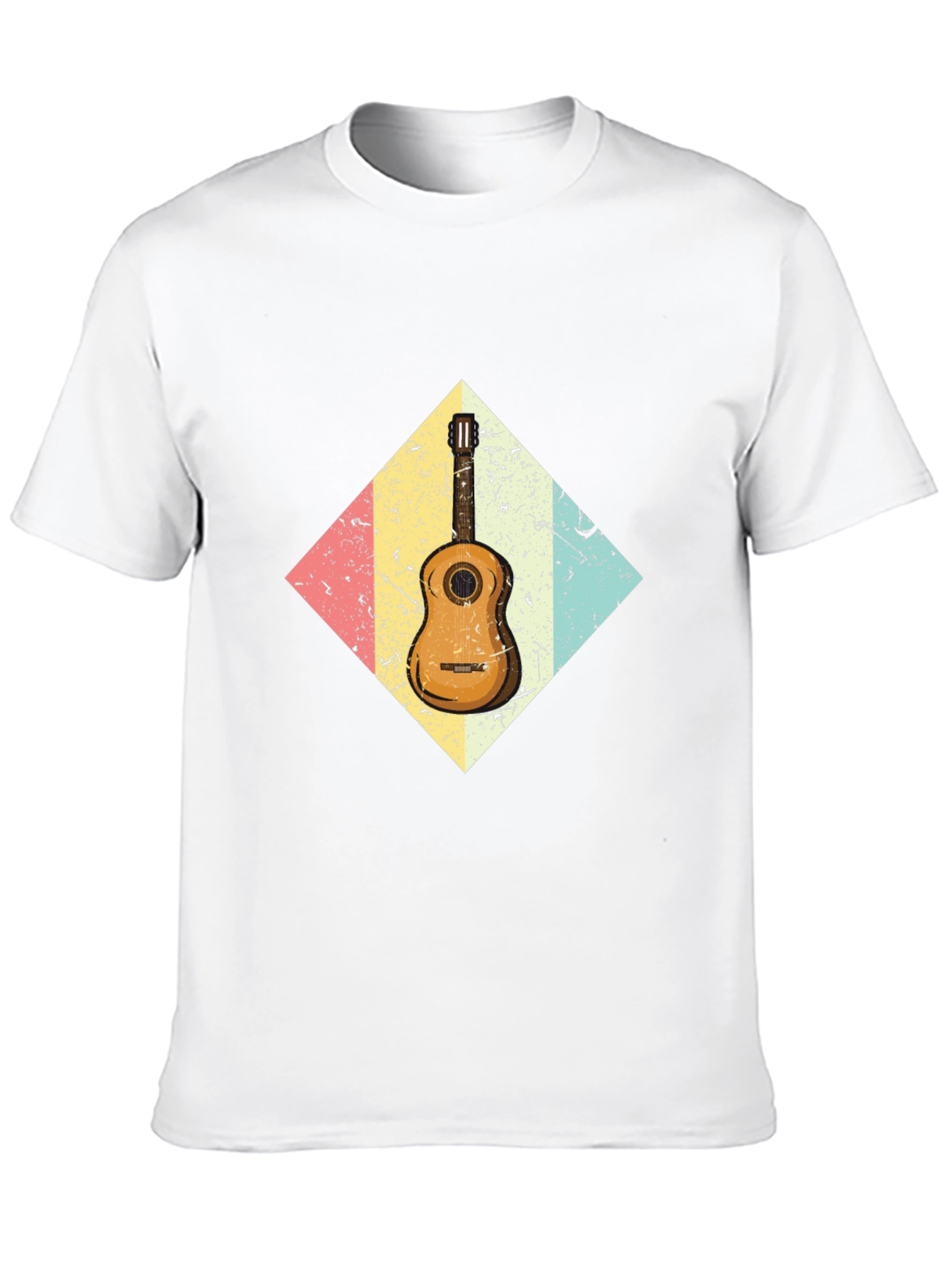 Retro Guitar Graphic Tee - Black