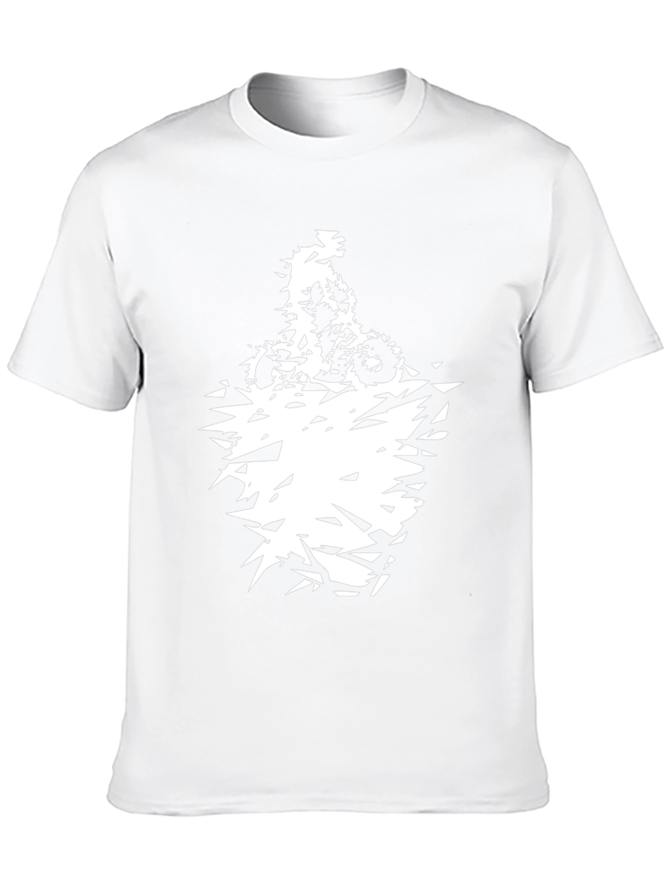 Mens Black Graphic Tee - Abstract Motorcycle
