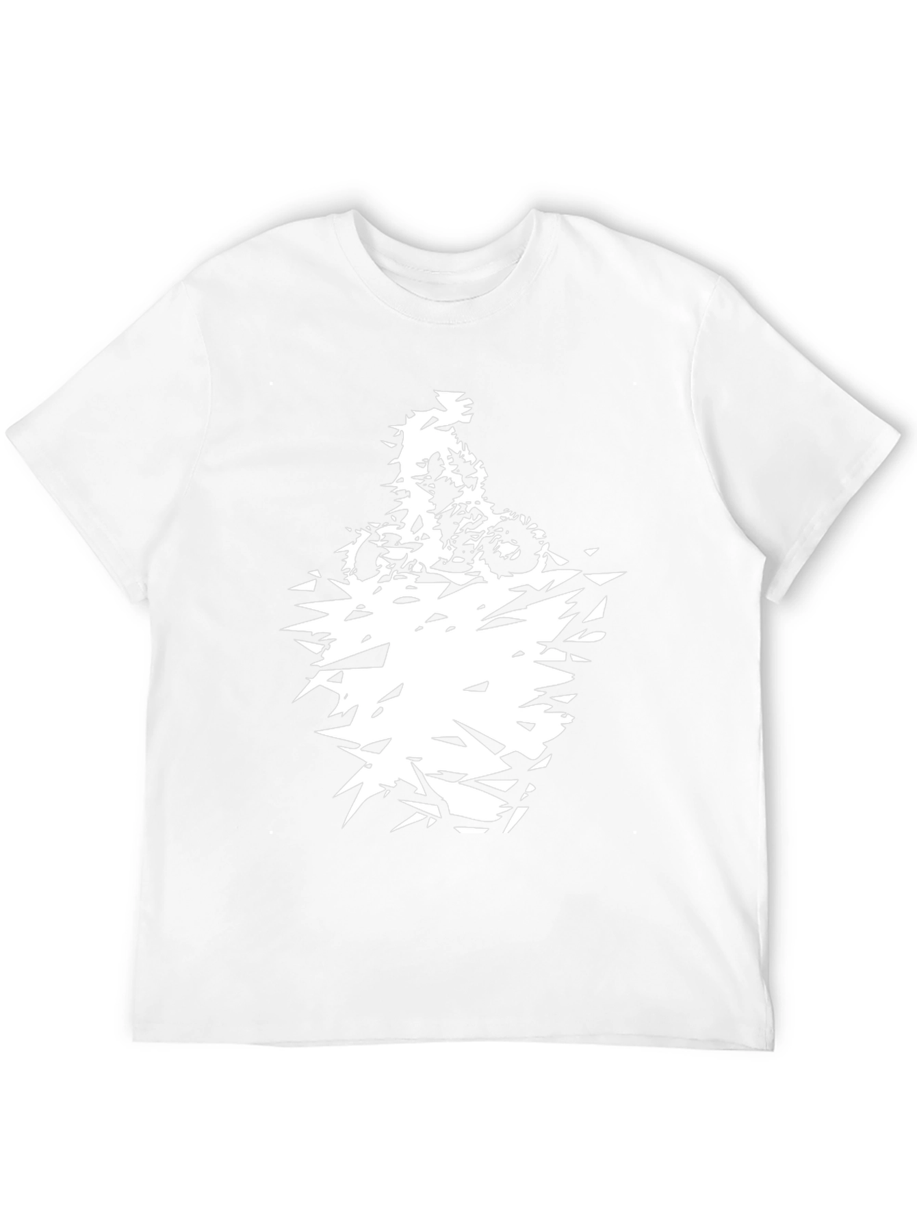 Mens Black Graphic Tee - Abstract Motorcycle