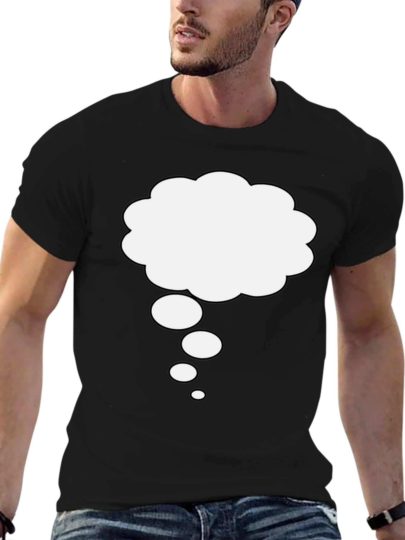 Thinking Cloud Graphic Tee - Soft Cotton Comfort