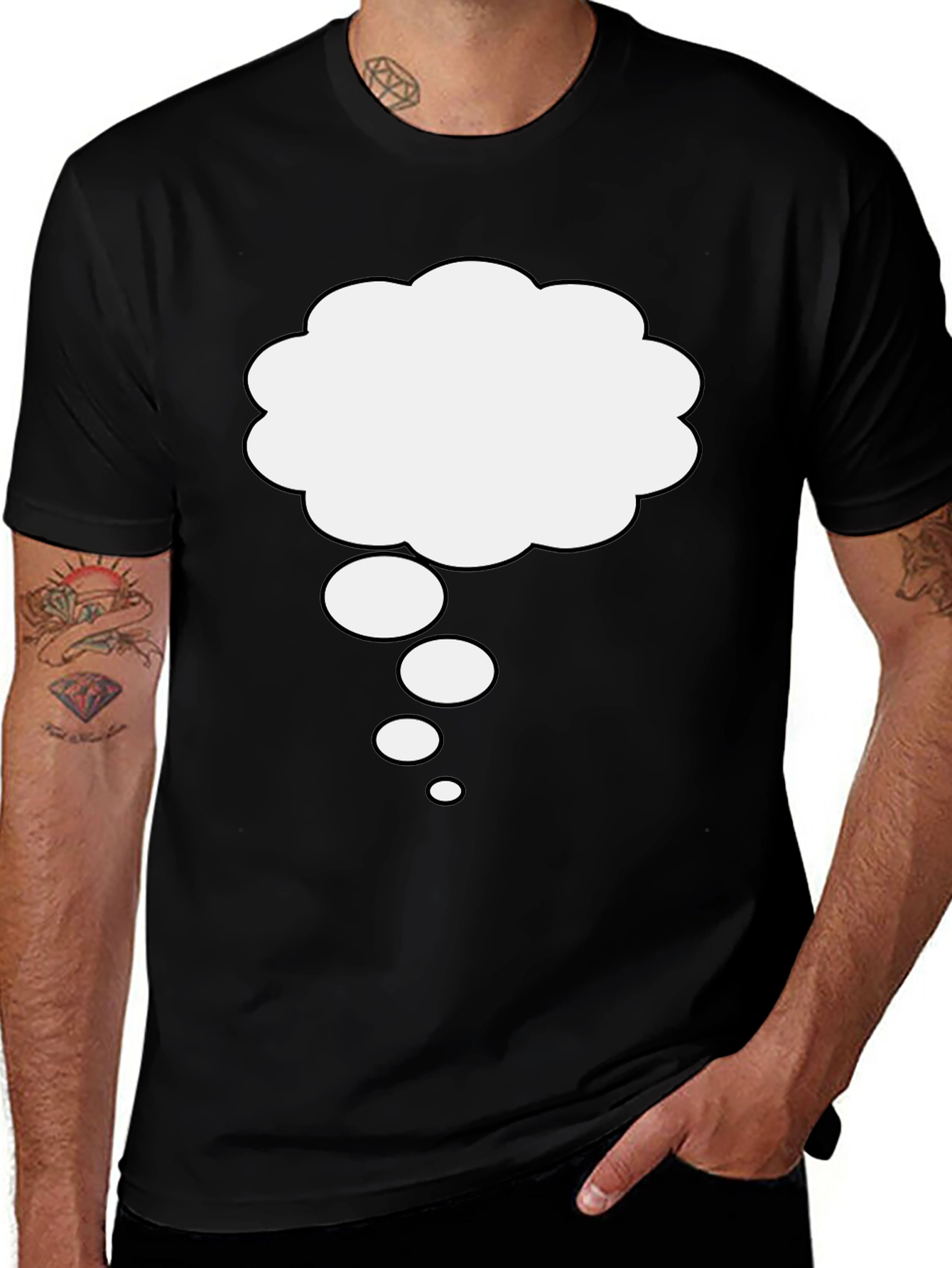 Thinking Cloud Graphic Tee - Soft Cotton Comfort