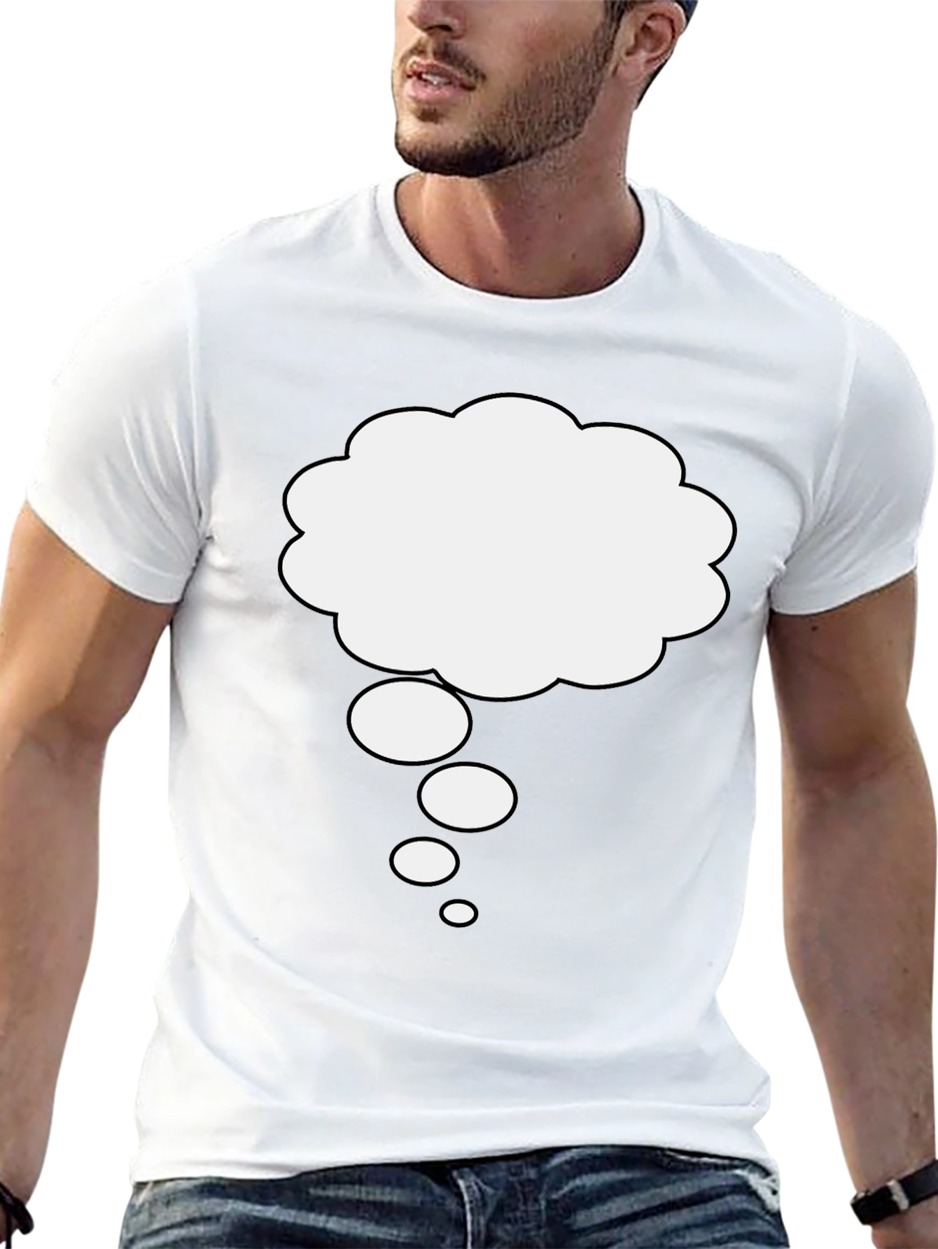 Thinking Cloud Graphic Tee - Soft Cotton Comfort