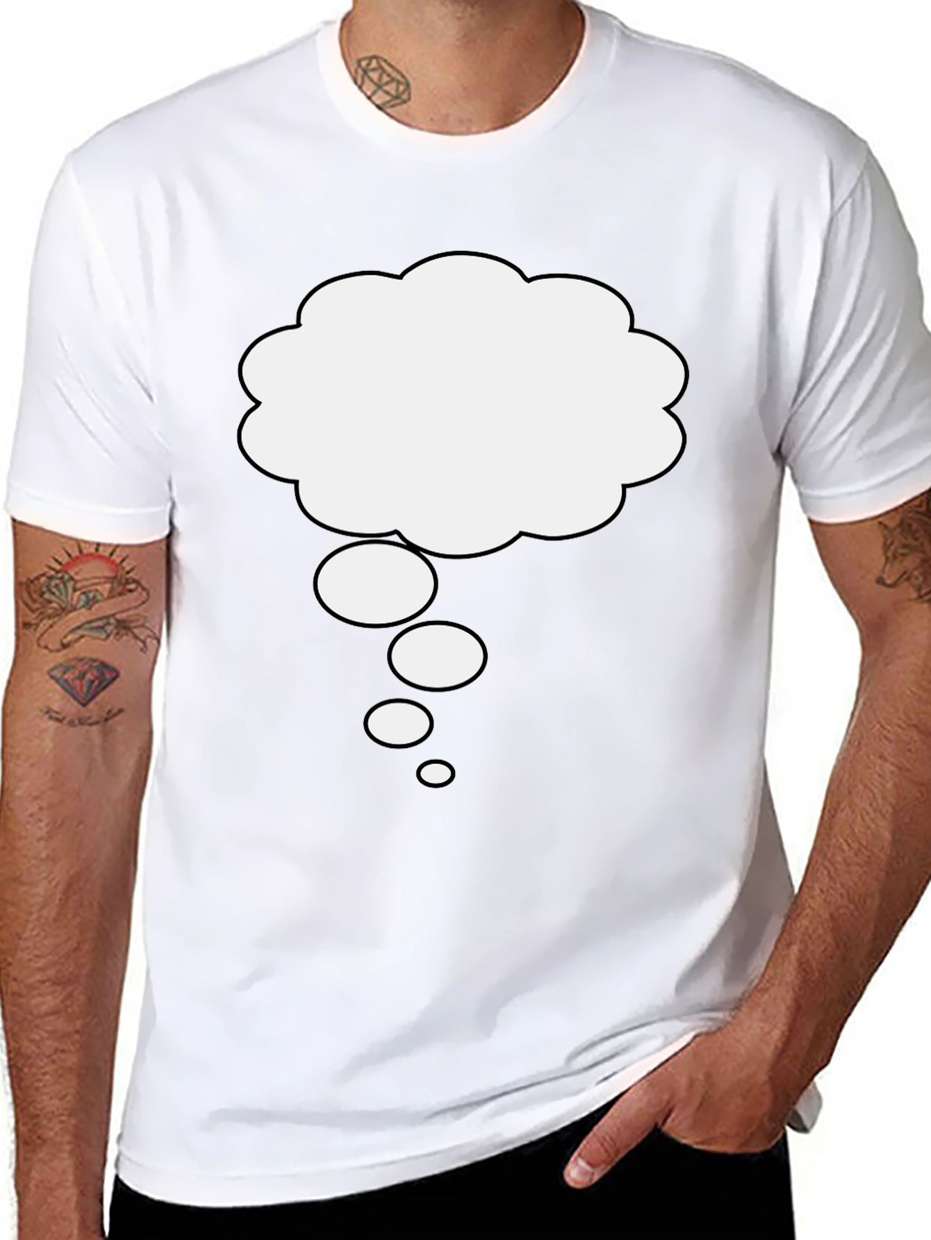 Thinking Cloud Graphic Tee - Soft Cotton Comfort