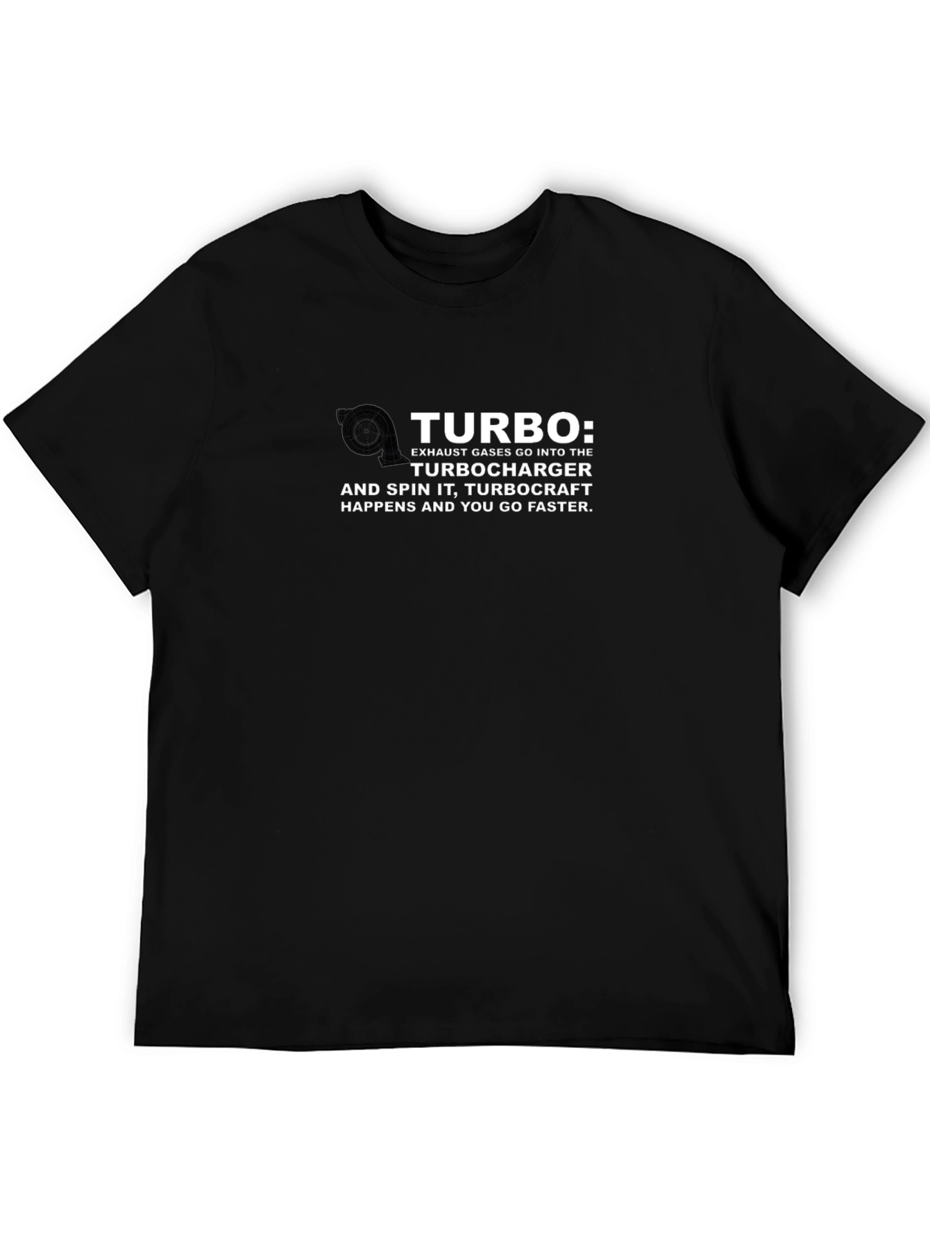 Turbocharger T-Shirt: Exhaust Gases into Turbo