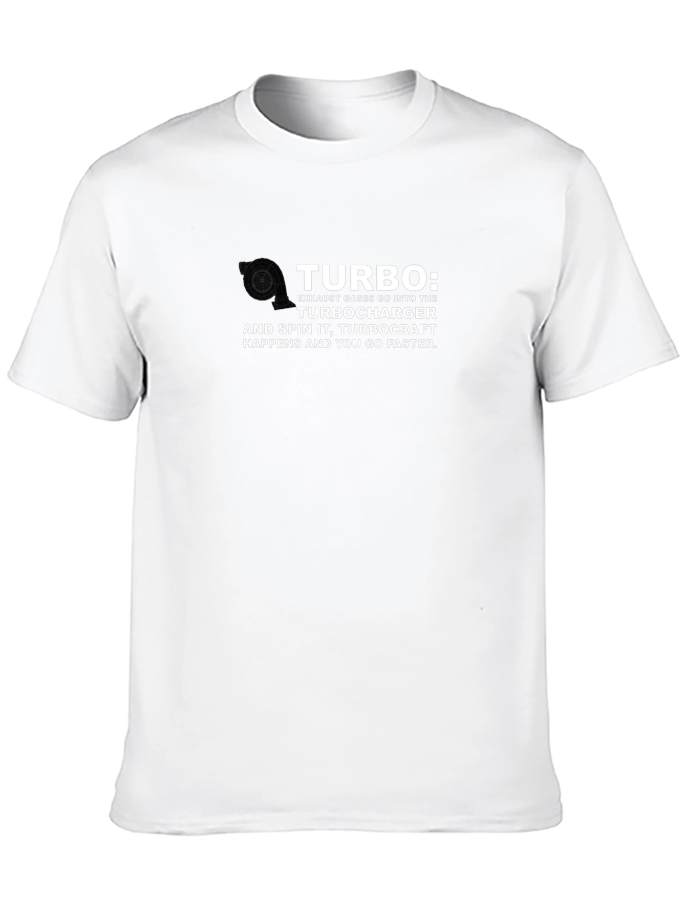 Turbocharger T-Shirt: Exhaust Gases into Turbo