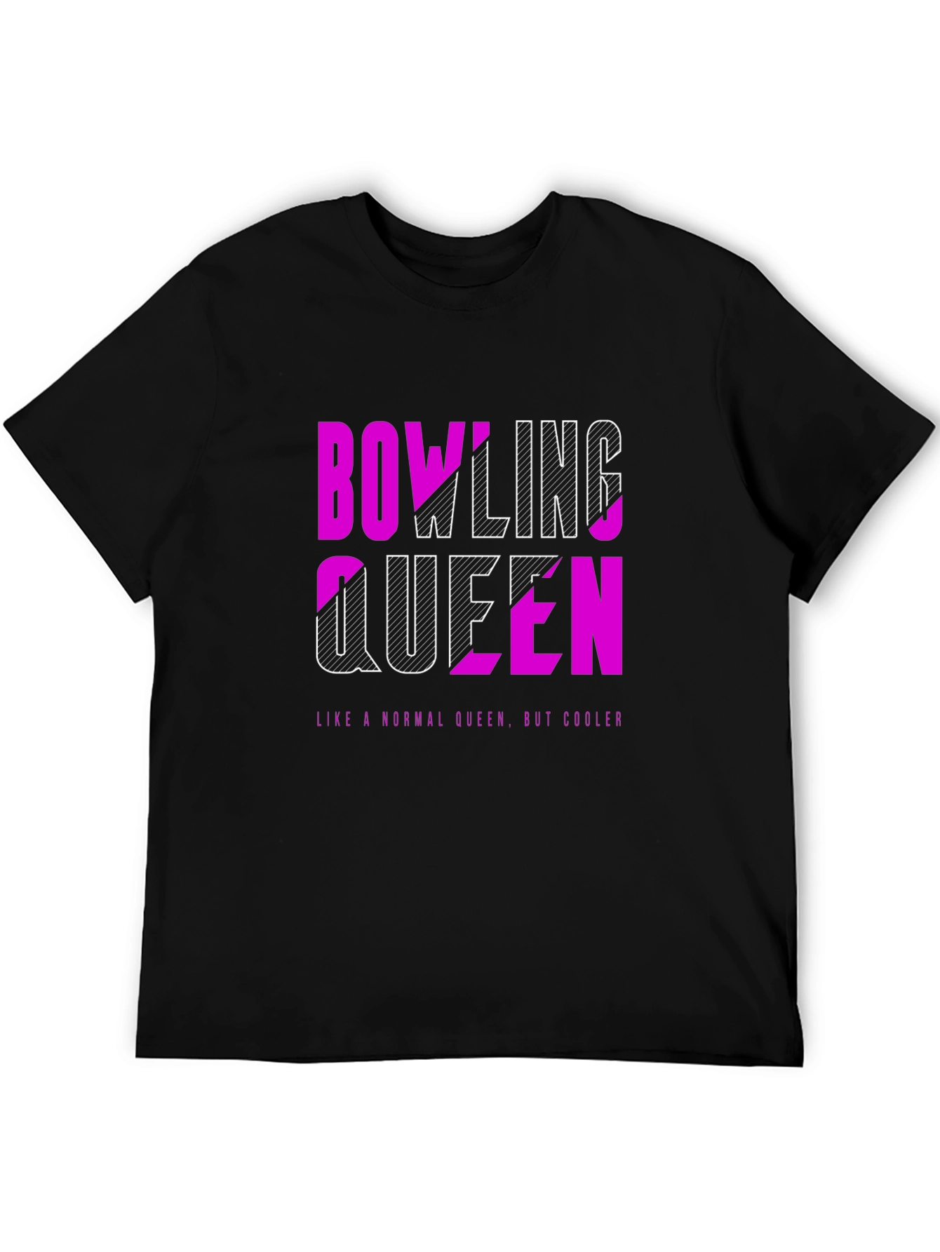 Bowling Queen Graphic Tee - Cool Bowler Shirt