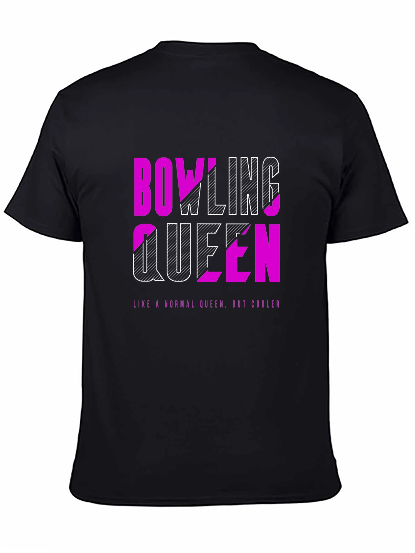 Bowling Queen Graphic Tee - Cool Bowler Shirt