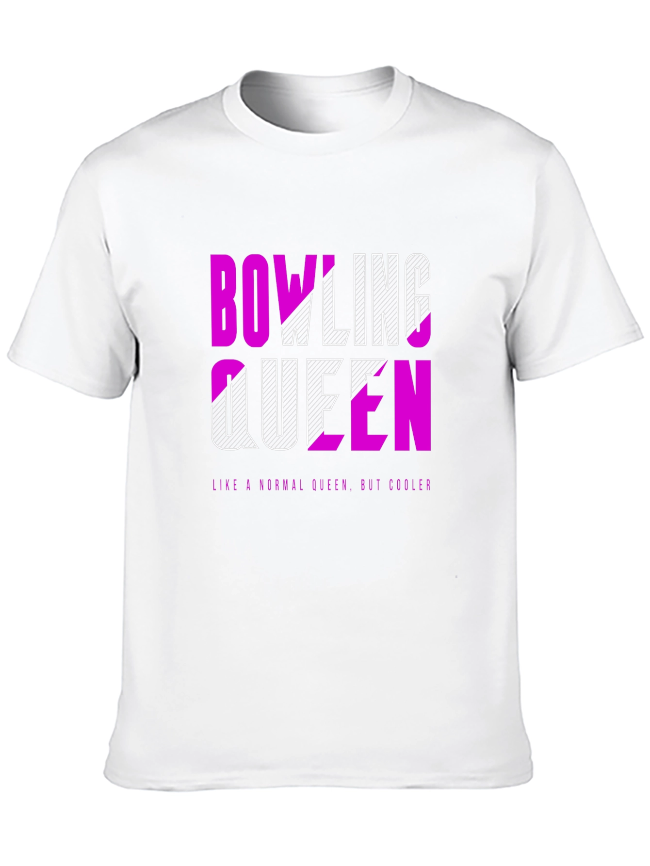Bowling Queen Graphic Tee - Cool Bowler Shirt