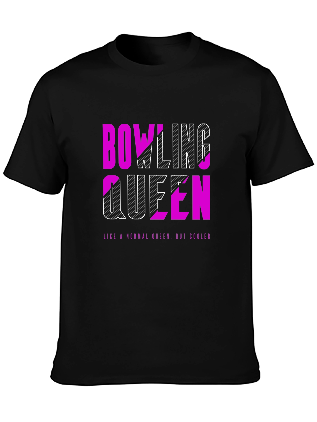 Bowling Queen Graphic Tee - Cool Bowler Shirt