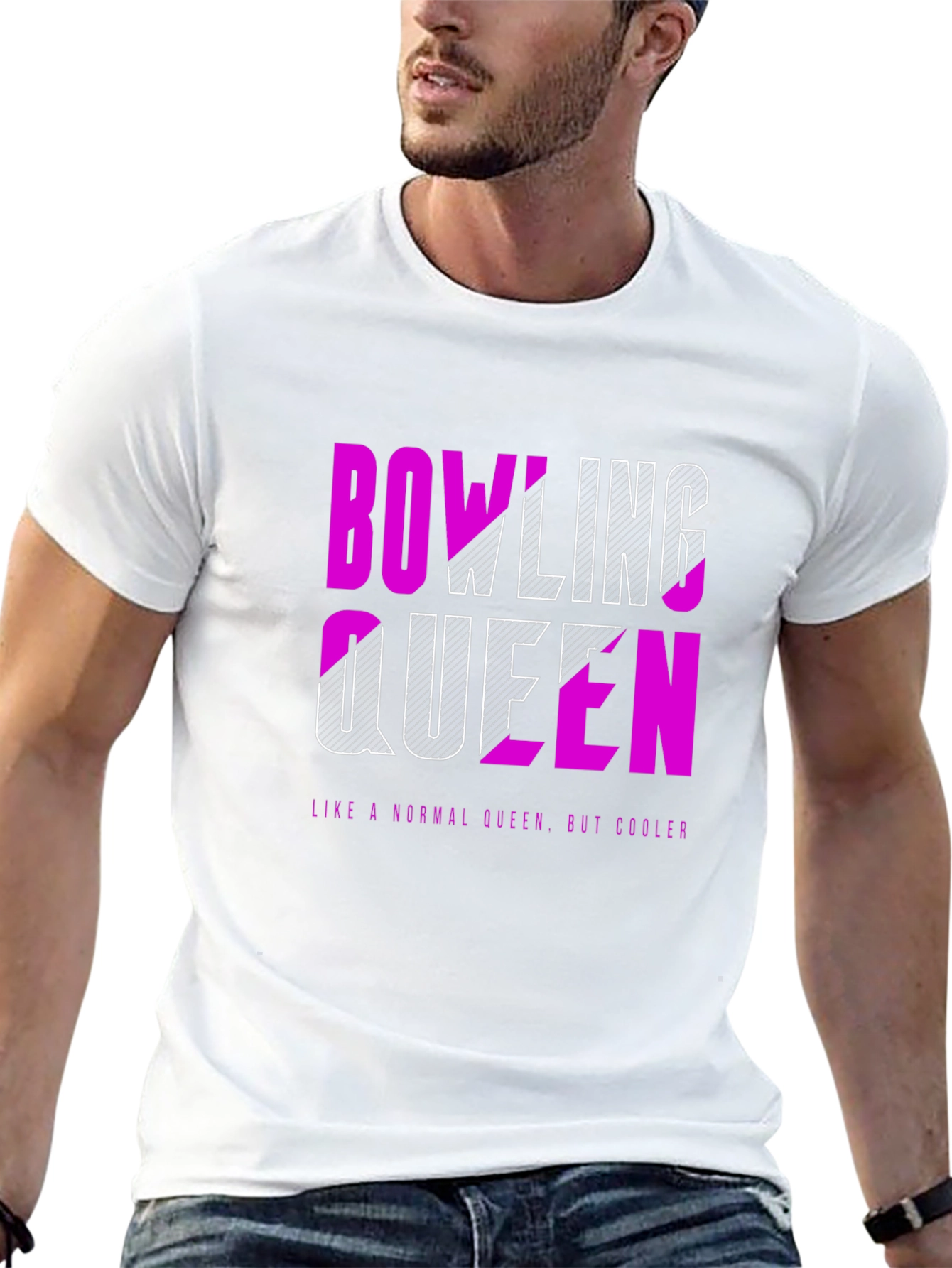 Bowling Queen Graphic Tee - Cool Bowler Shirt