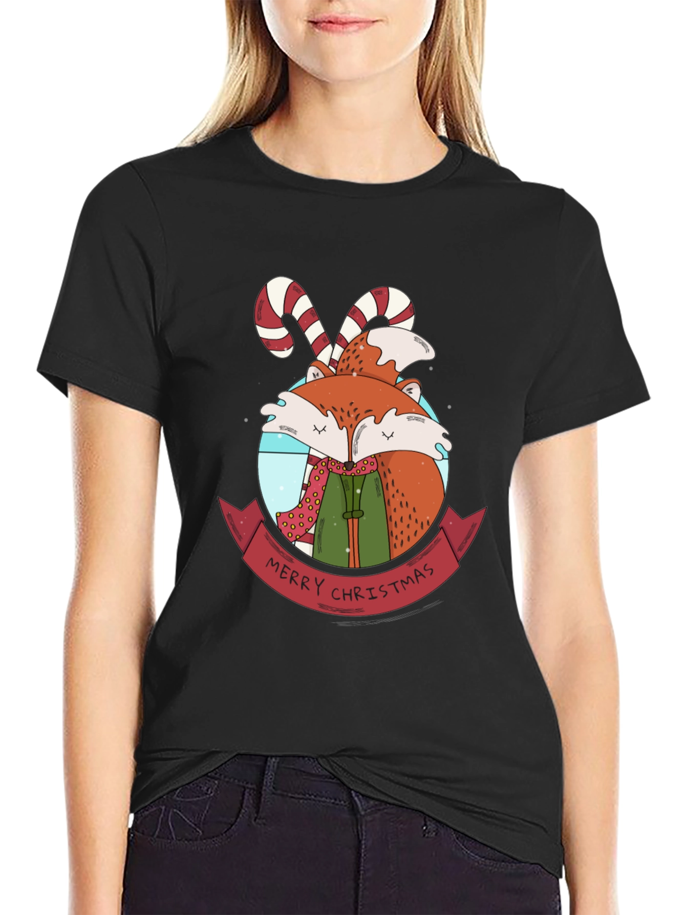 Festive Fox Christmas T-Shirt