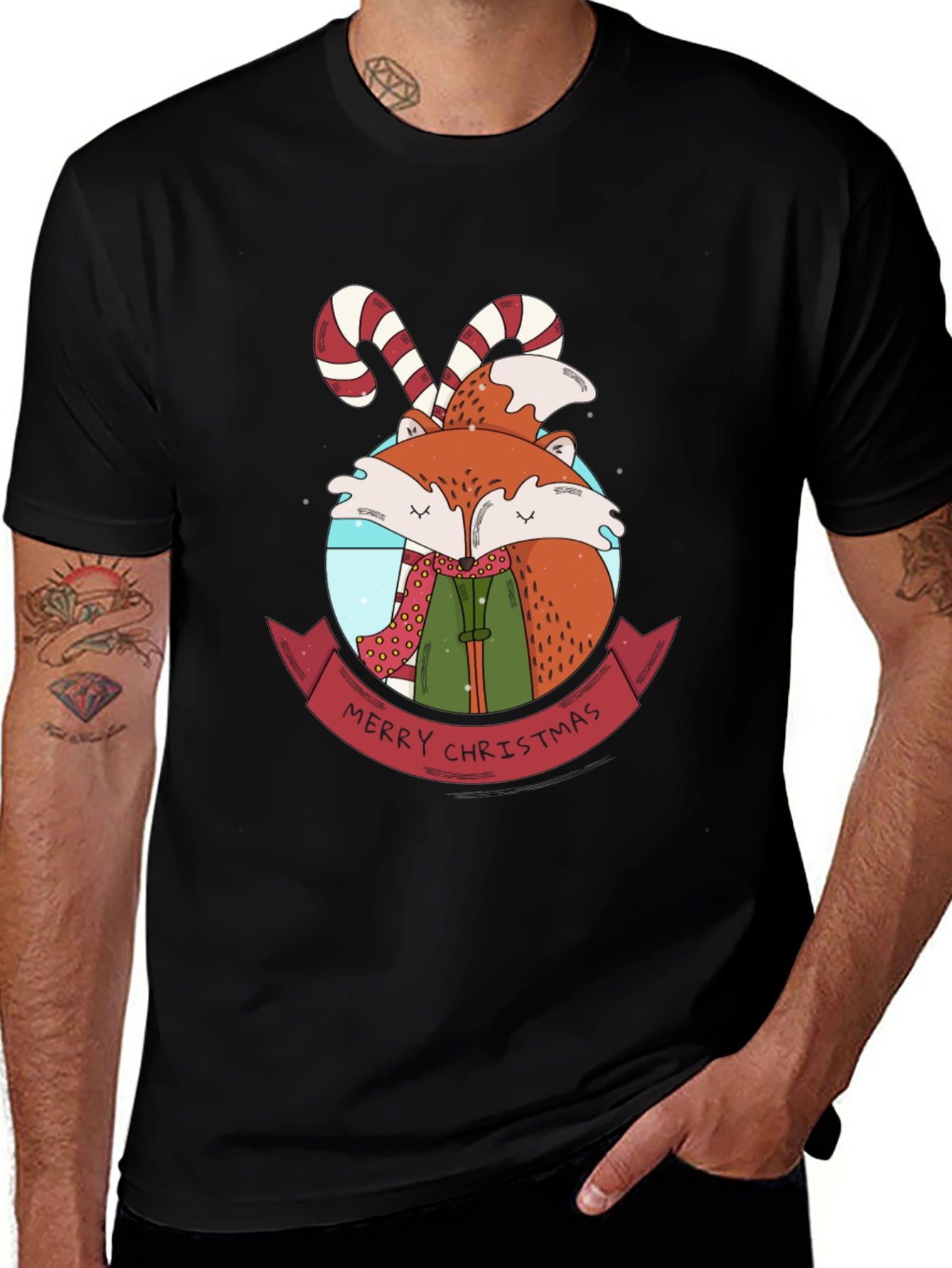 Festive Fox Christmas T-Shirt