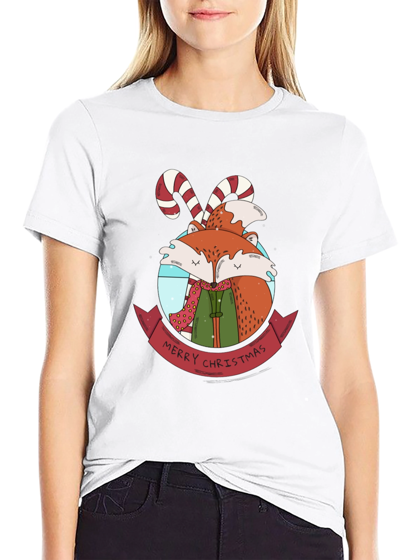 Festive Fox Christmas T-Shirt