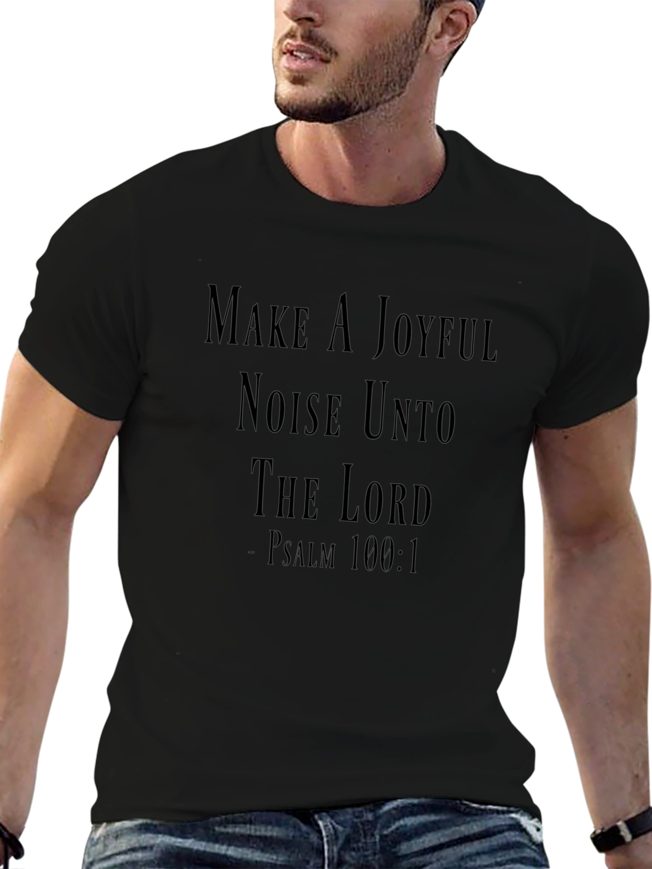 Joyful Noise Psalm 100:1 Graphic Tee