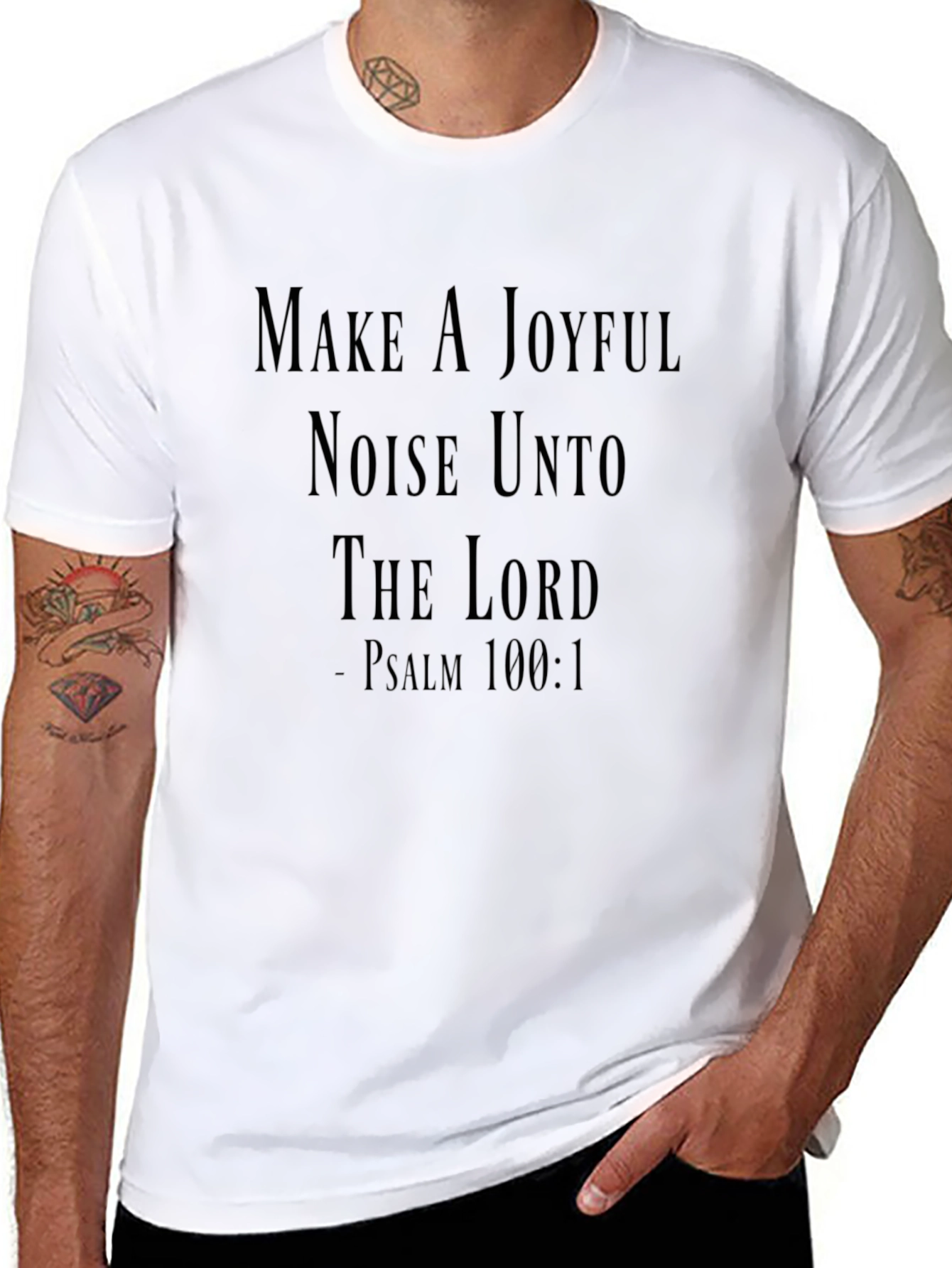 Joyful Noise Psalm 100:1 Graphic Tee