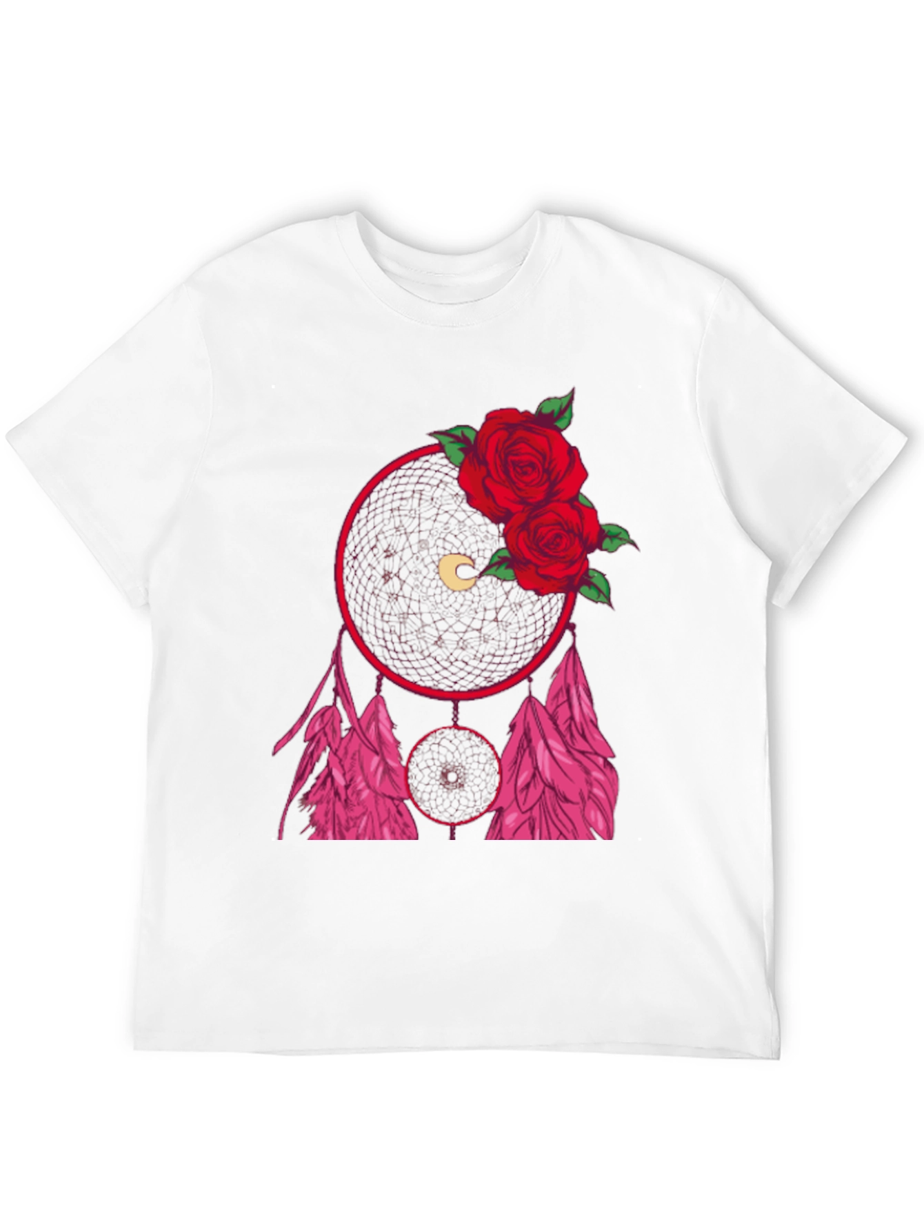 Dream Catcher Rose Graphic Tee - Black