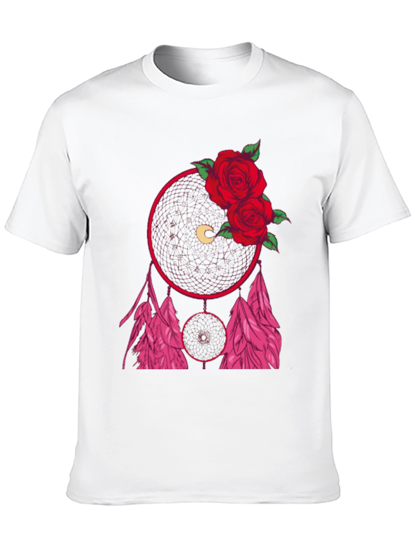 Dream Catcher Rose Graphic Tee - Black