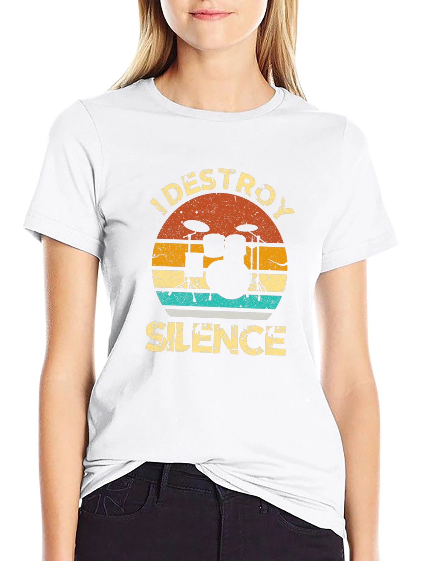 I DESTROY SILENCE Drummer Graphic Tee