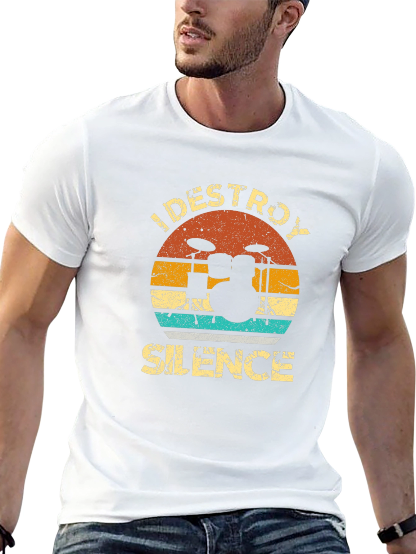 I DESTROY SILENCE Drummer Graphic Tee