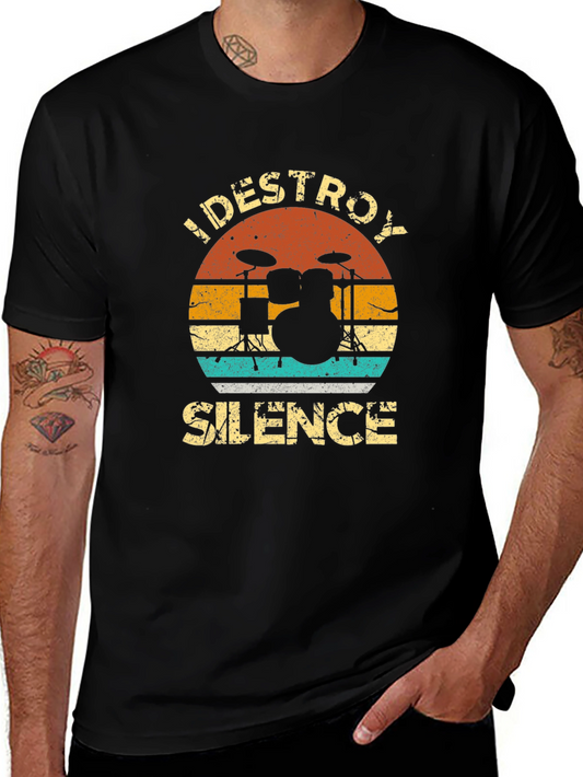 I DESTROY SILENCE Drummer Graphic Tee
