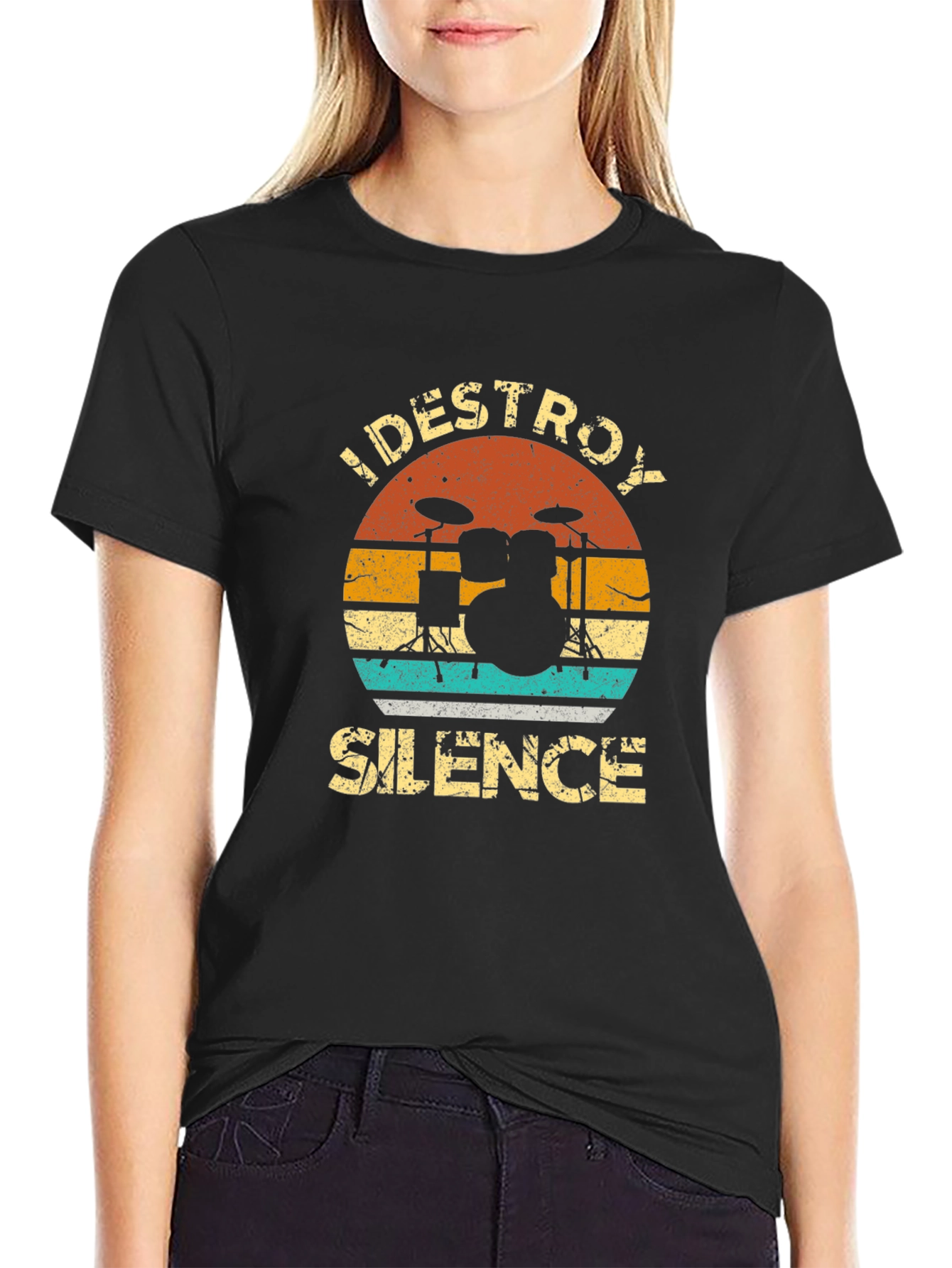 I DESTROY SILENCE Drummer Graphic Tee