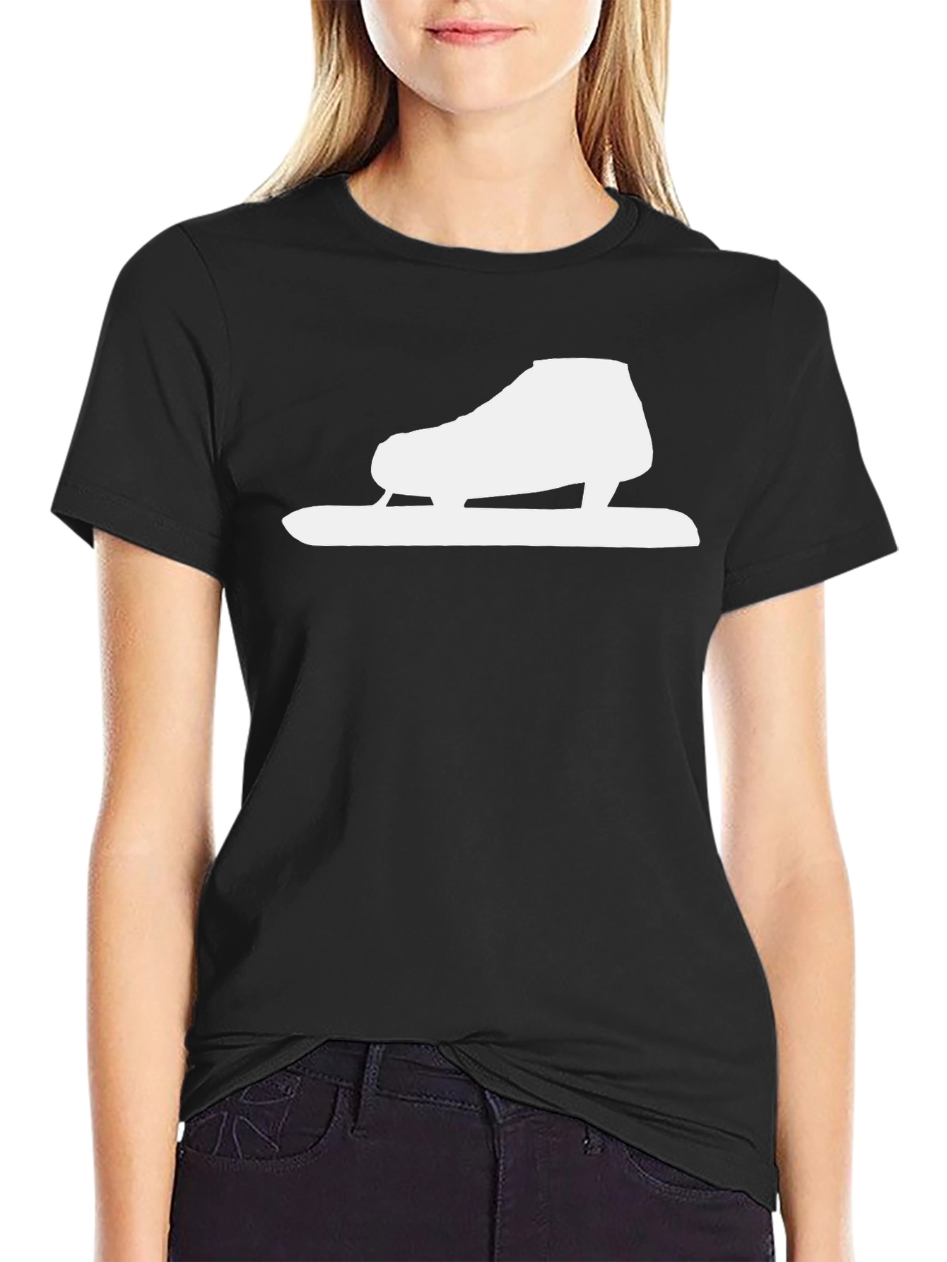 Ice Skate Graphic T-Shirt - Cool Skating Tee