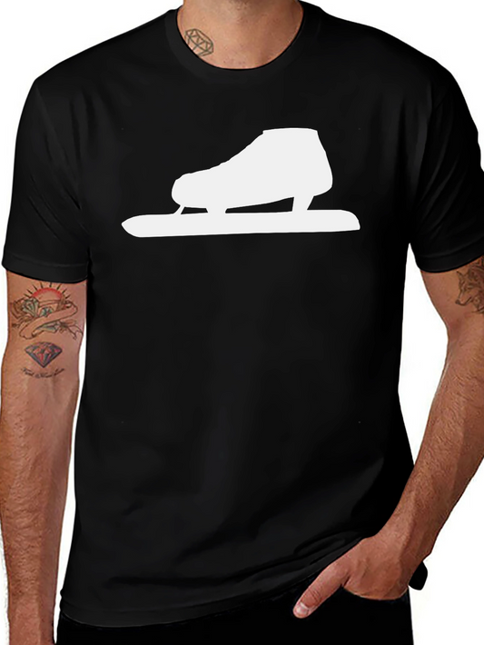 Ice Skate Graphic T-Shirt - Cool Skating Tee