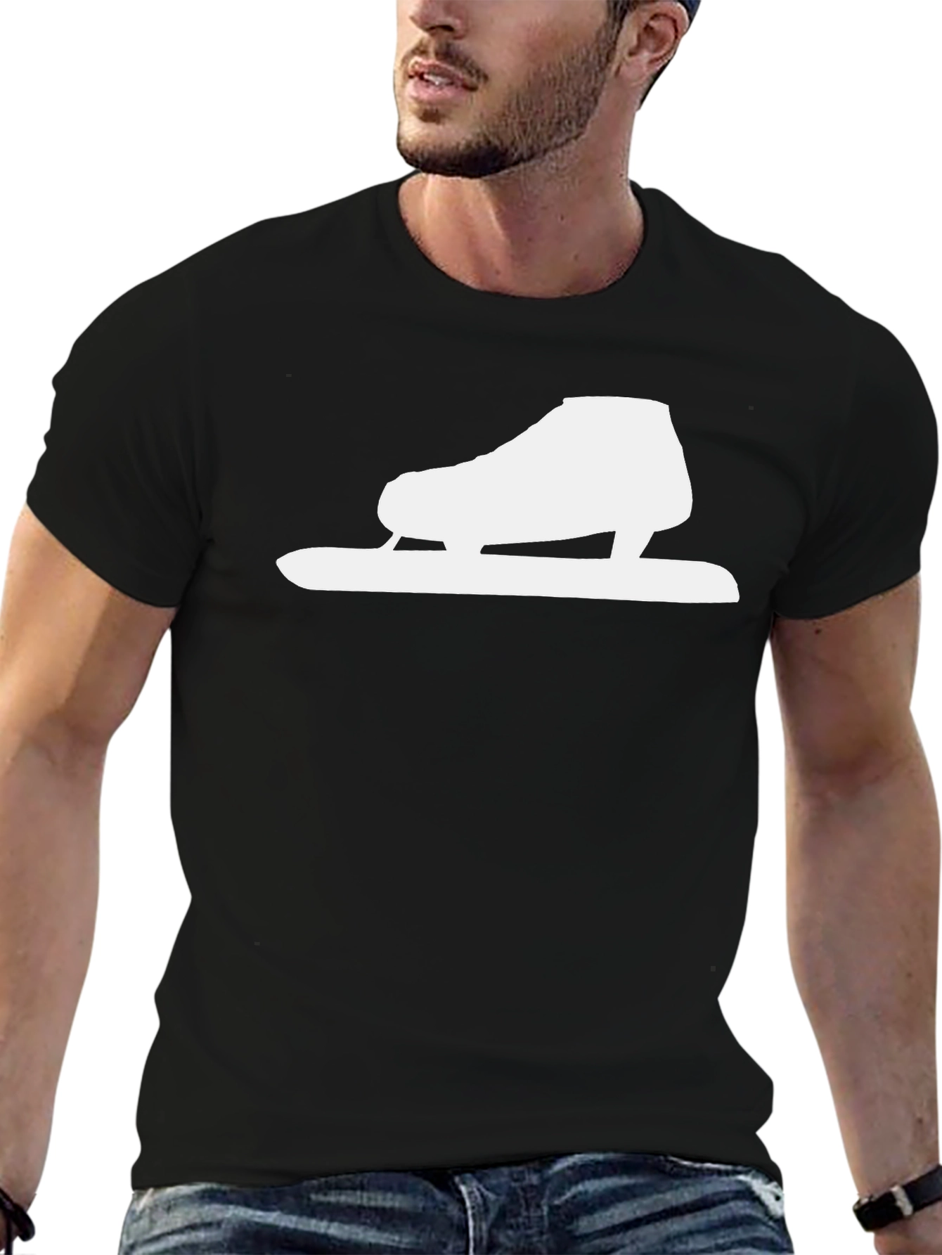 Ice Skate Graphic T-Shirt - Cool Skating Tee