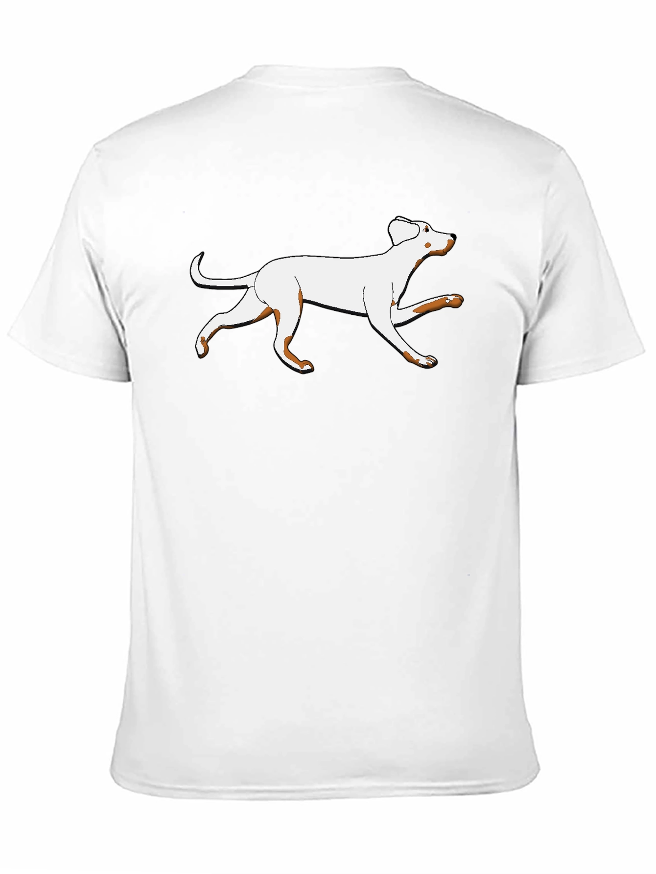 Dog Graphic Tee - Black Cotton Shirt