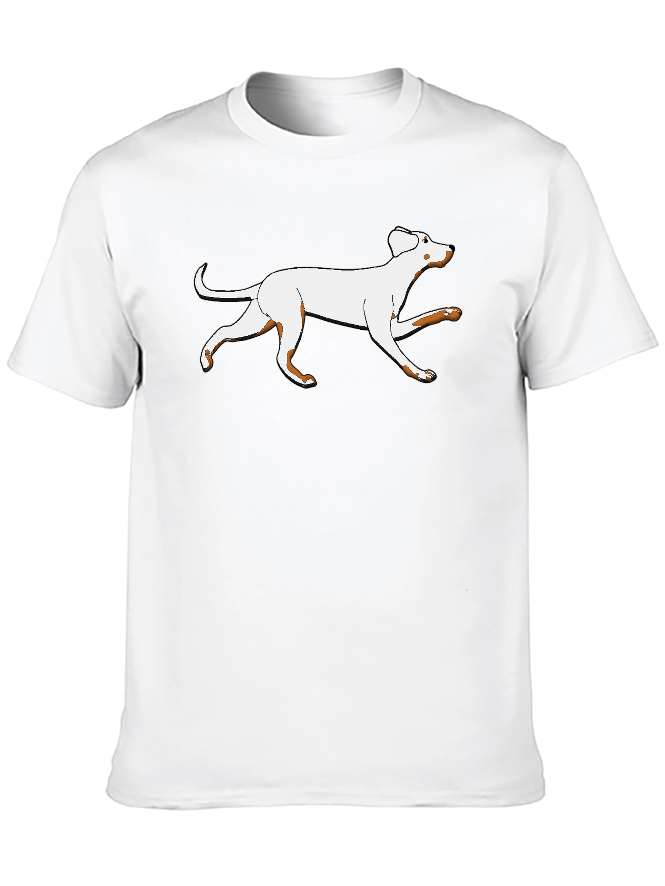 Dog Graphic Tee - Black Cotton Shirt