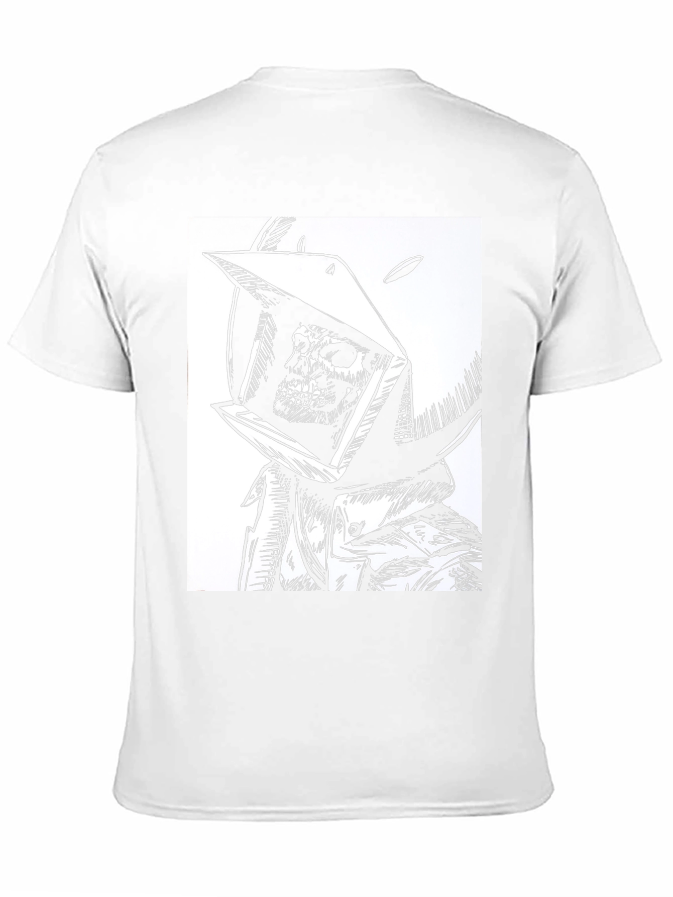 Skull in Helmet Graphic Tee - Mens Black T-Shirt