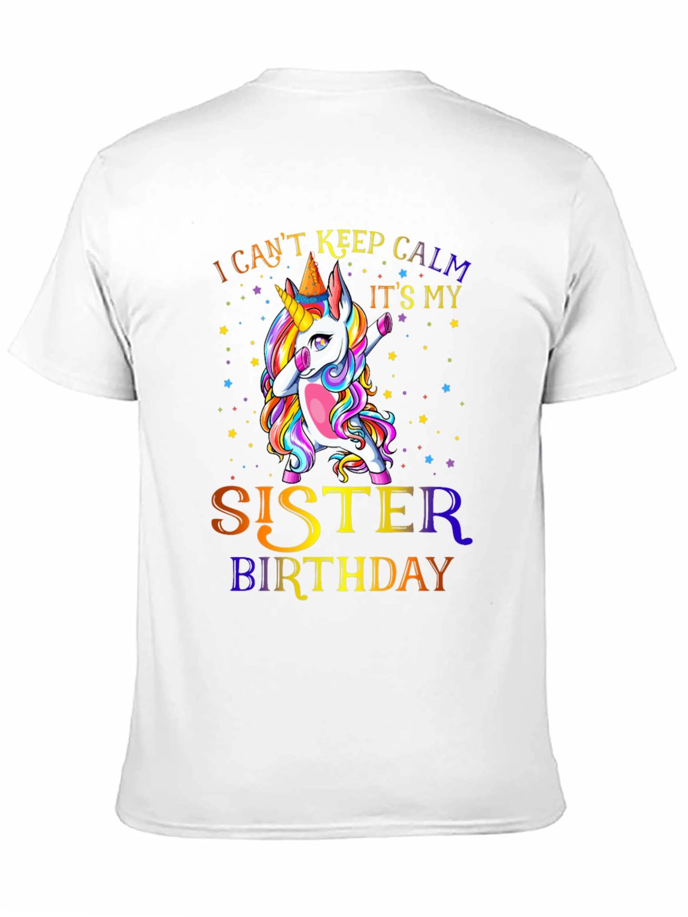 Sister Birthday Unicorn Dabbing T-Shirt