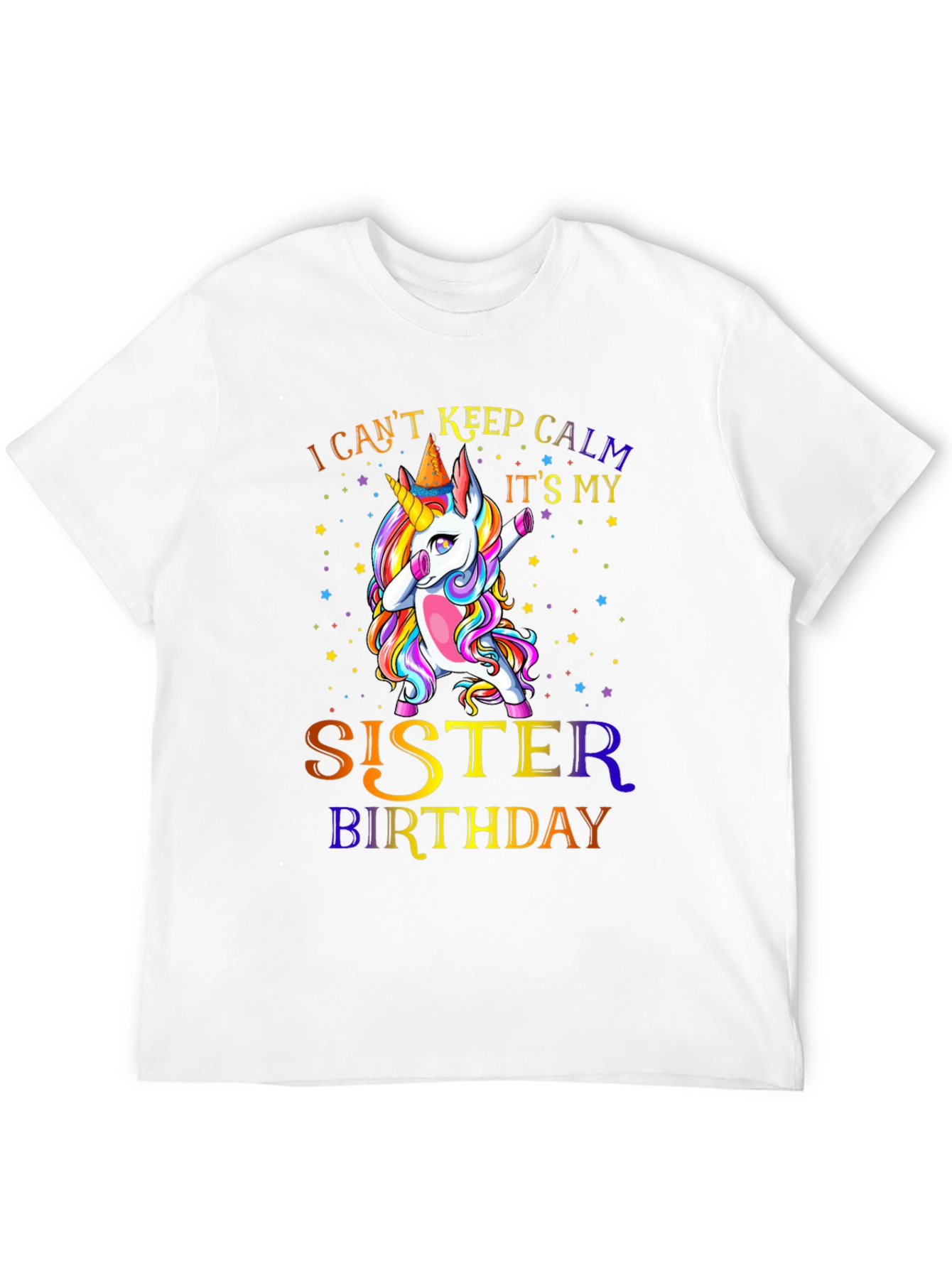 Sister Birthday Unicorn Dabbing T-Shirt