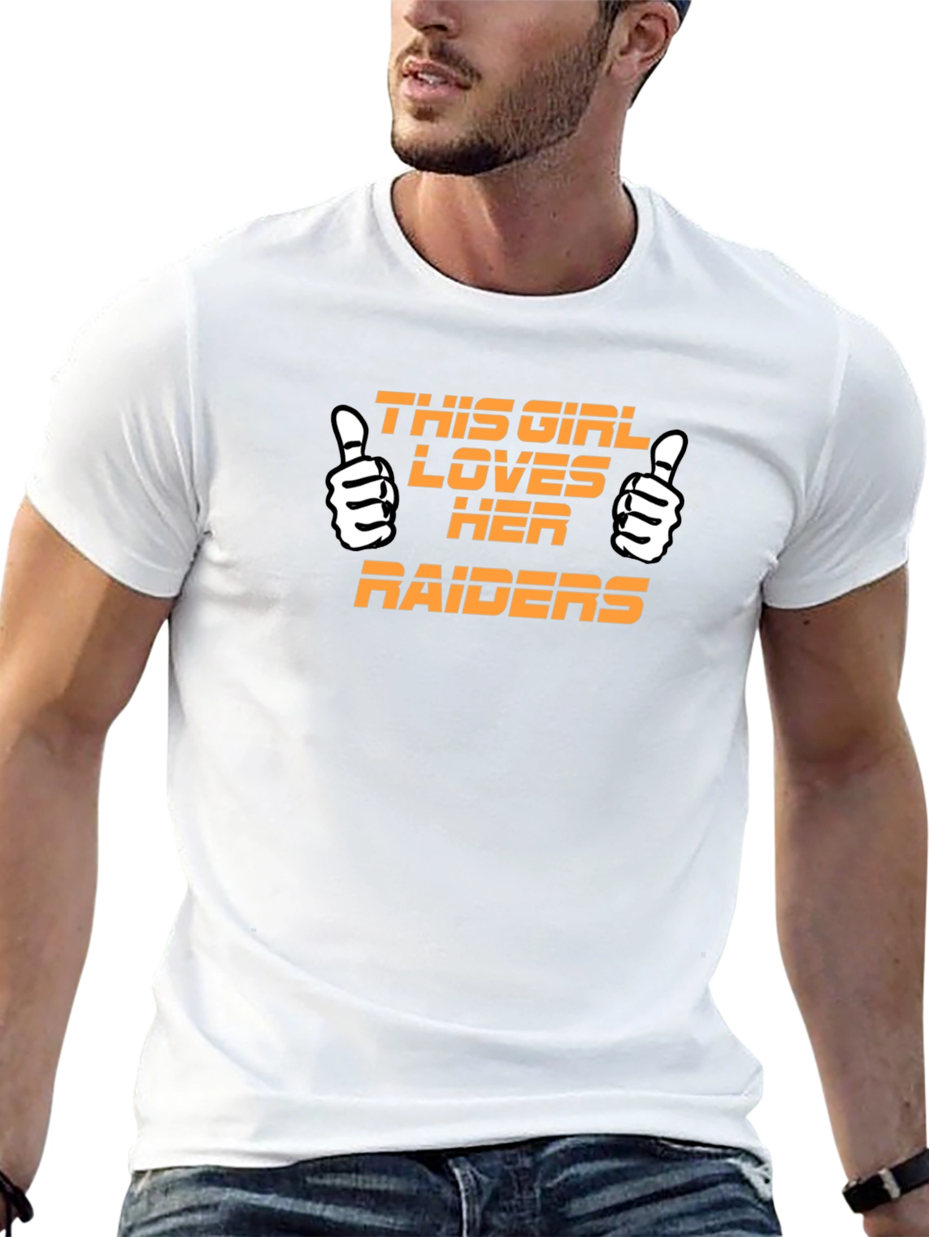 Raiders Fan T-Shirt - This Girl Loves Her Raiders