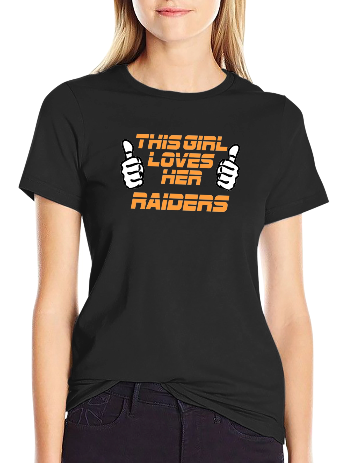 Raiders Fan T-Shirt - This Girl Loves Her Raiders