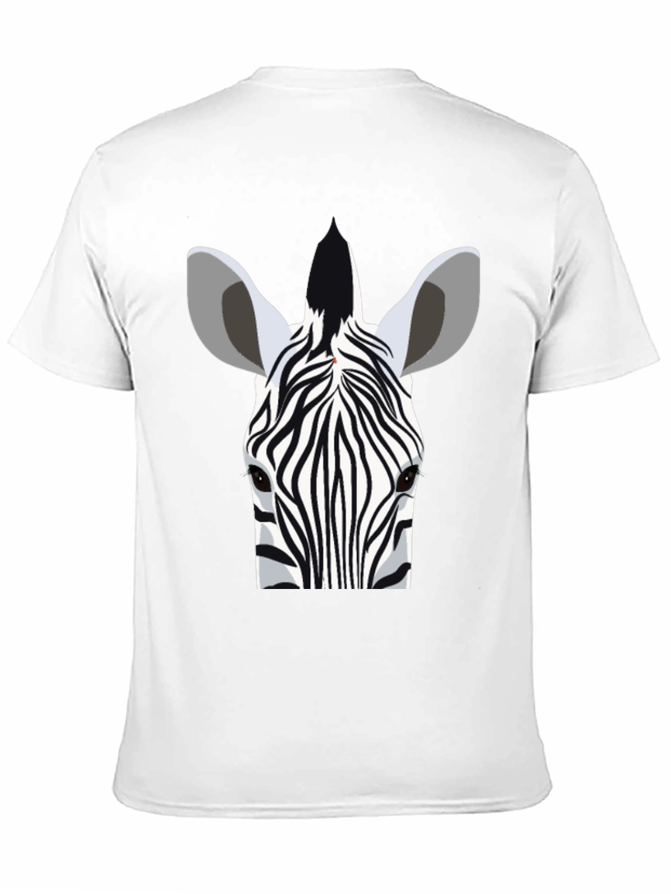 Zebra Head Graphic Tee - Stylish Black T-Shirt