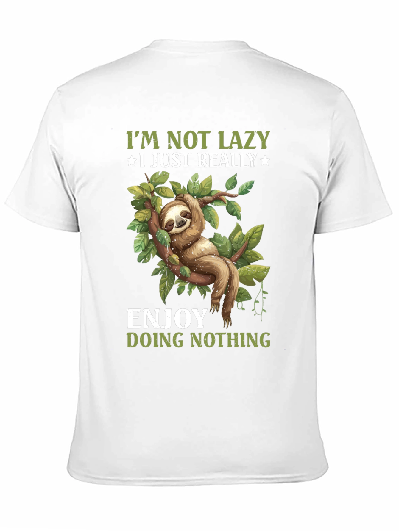Funny Sloth T-Shirt: Enjoy Doing Nothing Tee