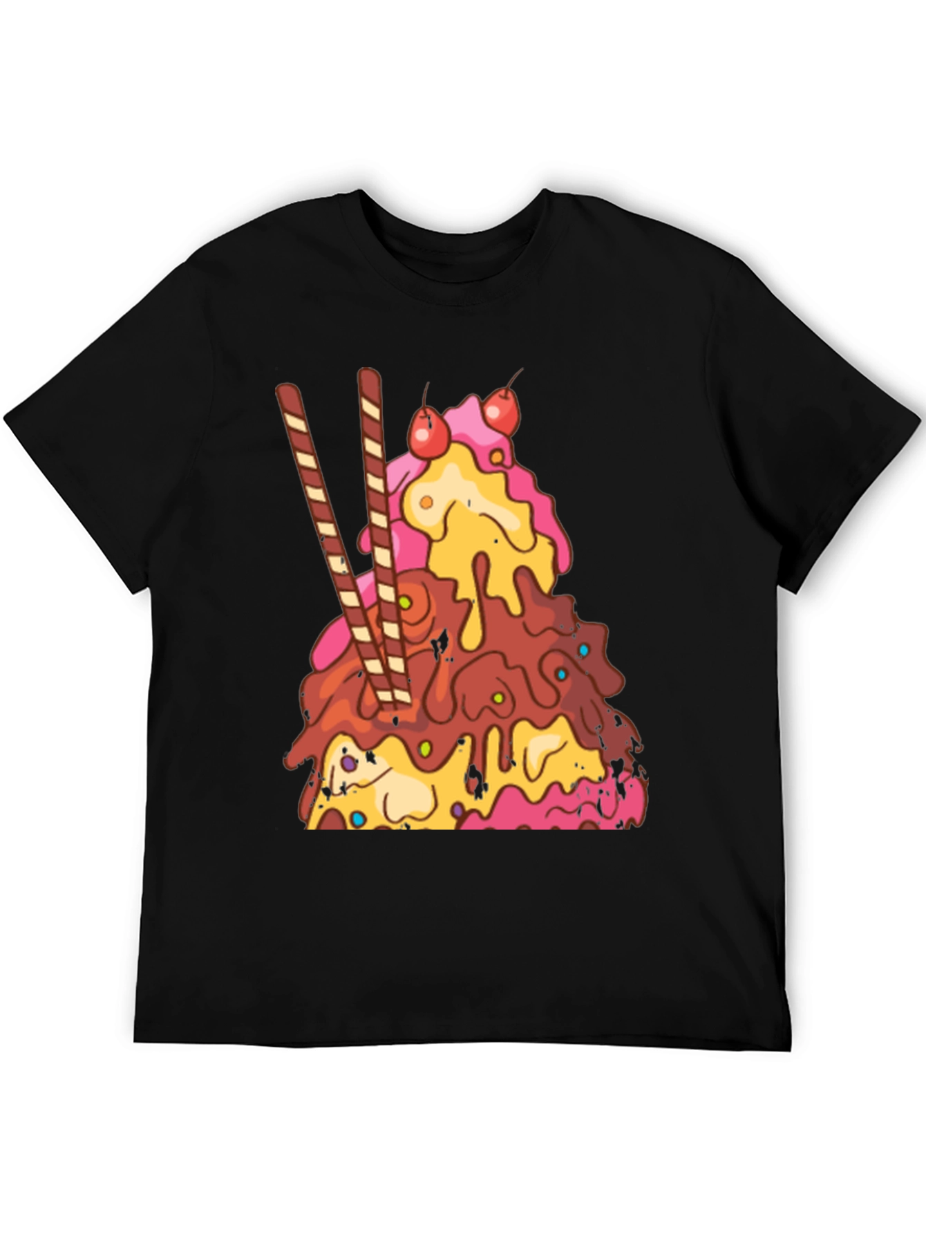 Ice Cream Sundae Graphic T-Shirt - Dessert Lover Tee