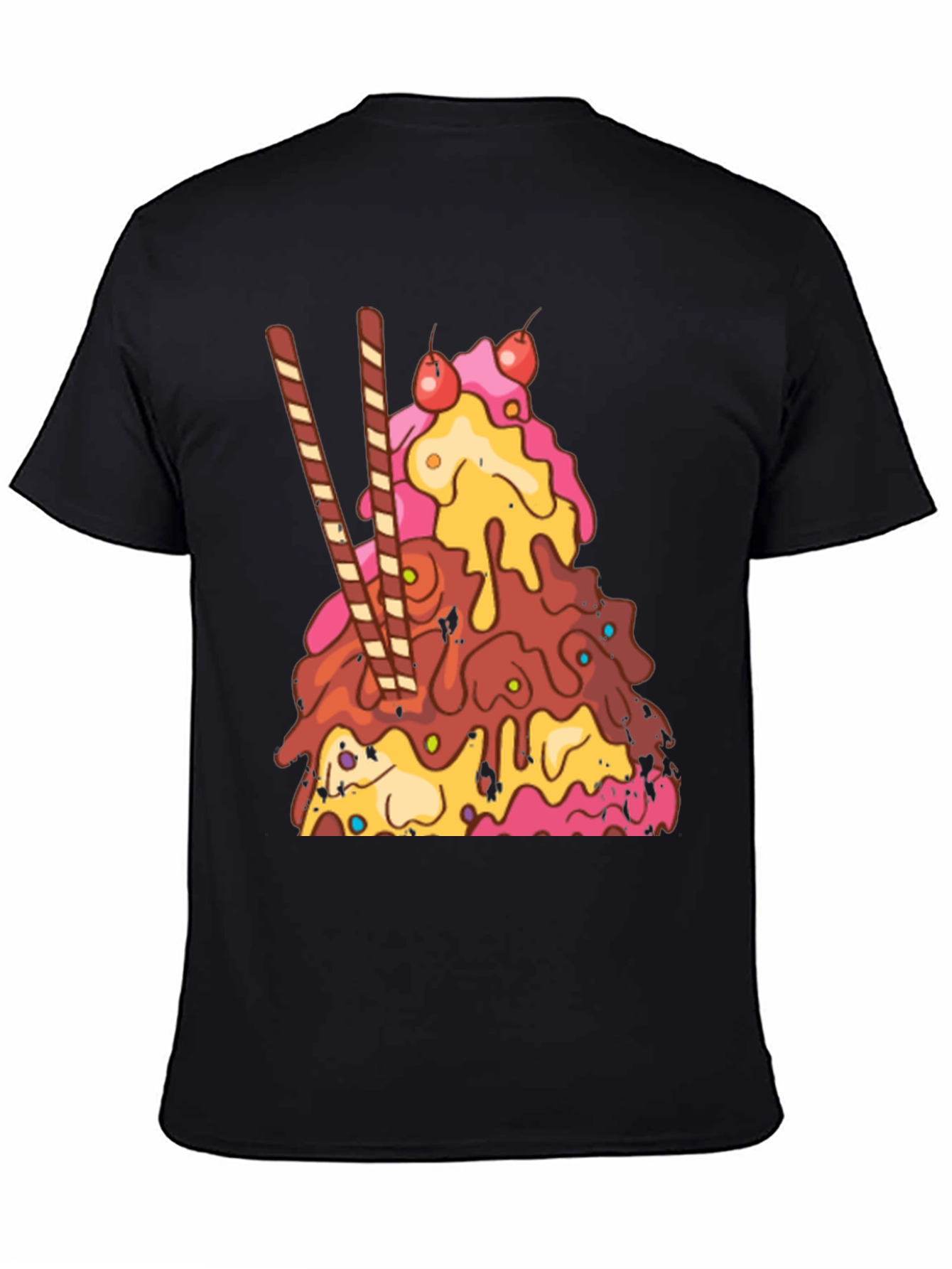Ice Cream Sundae Graphic T-Shirt - Dessert Lover Tee