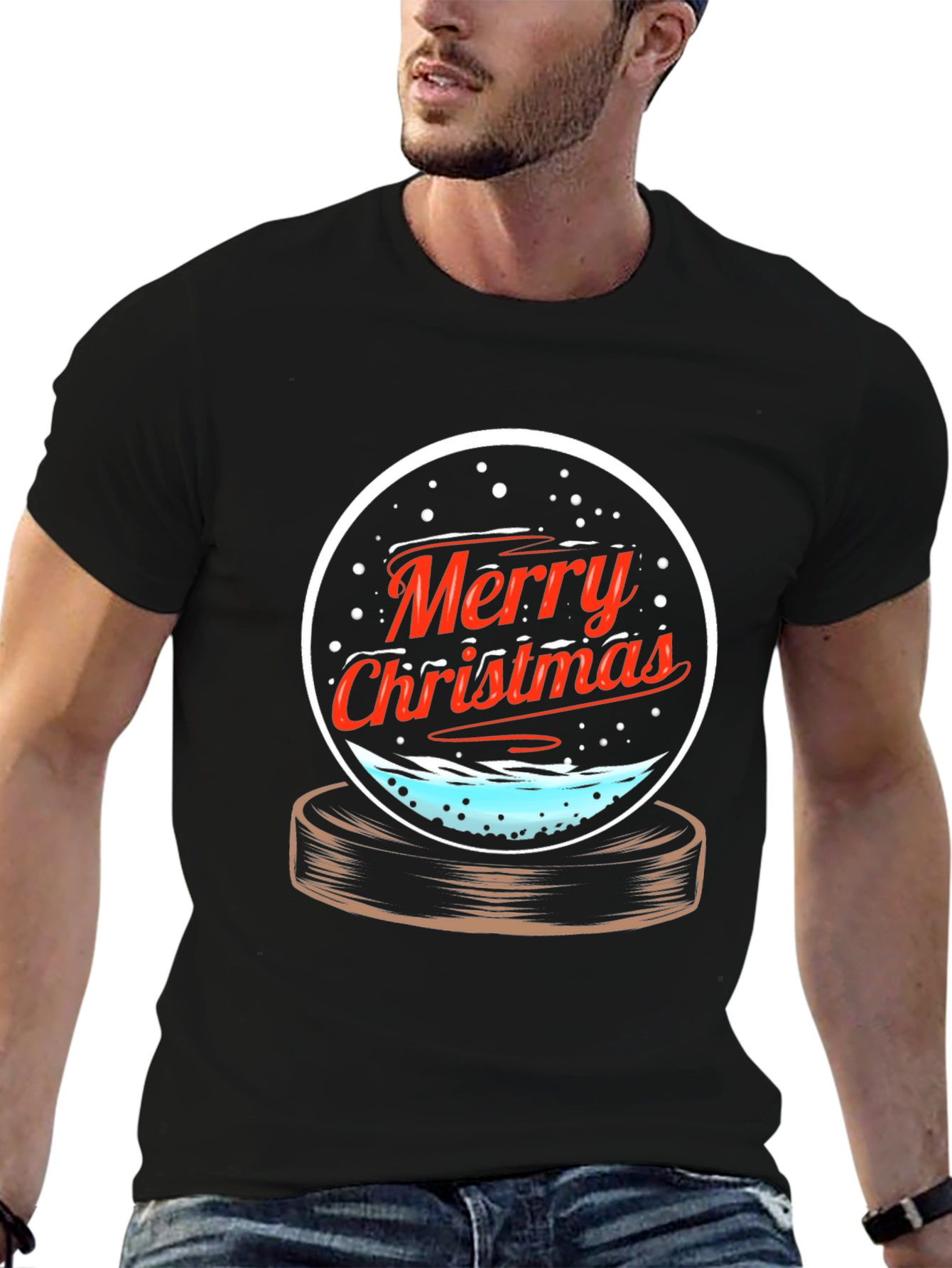 Merry Christmas Snow Globe T-Shirt
