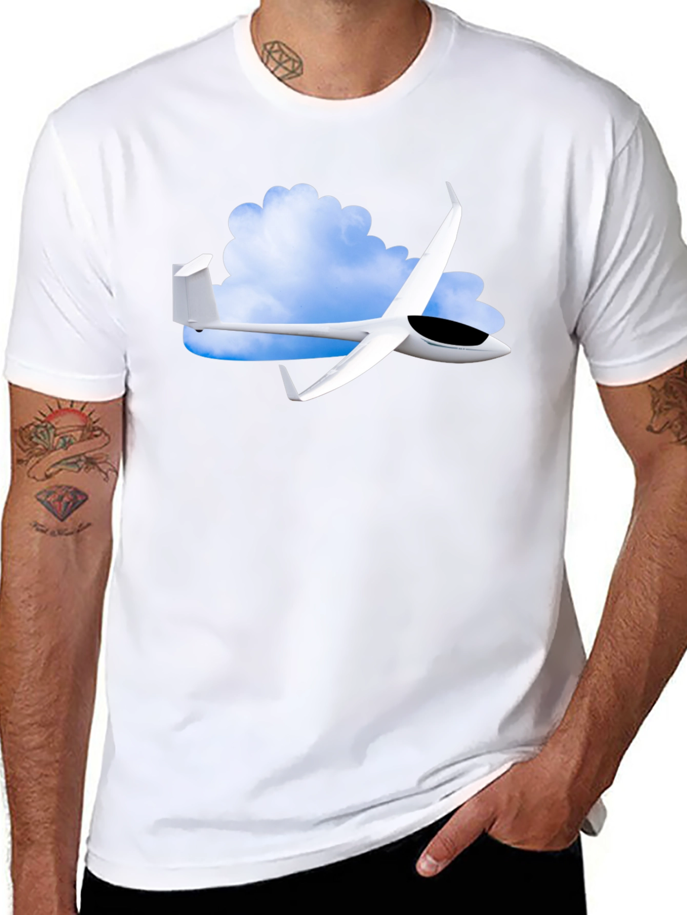 Glider Plane T-Shirt - Sky High Style