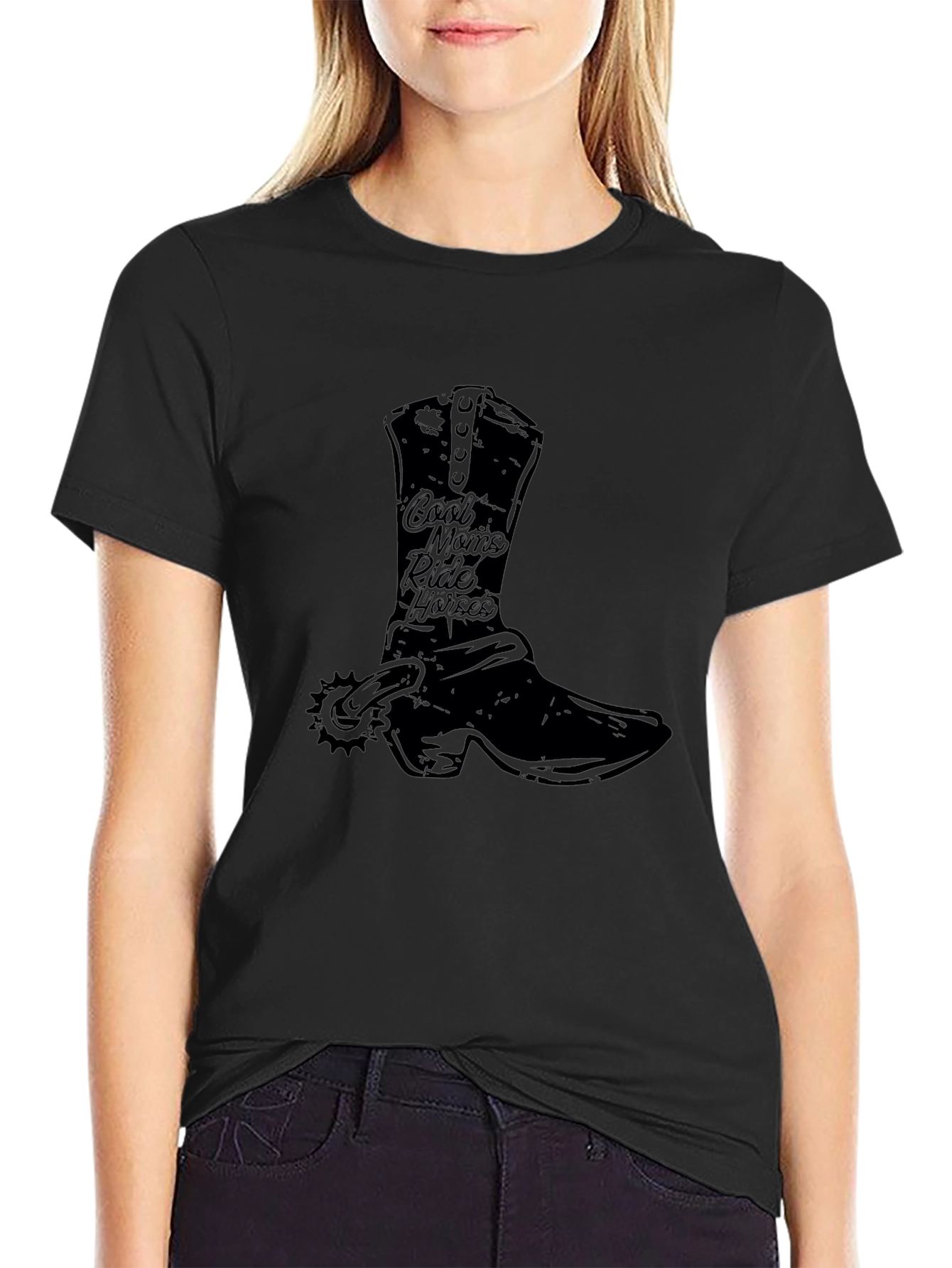 Cool Moms Ride Horses Graphic Tee
