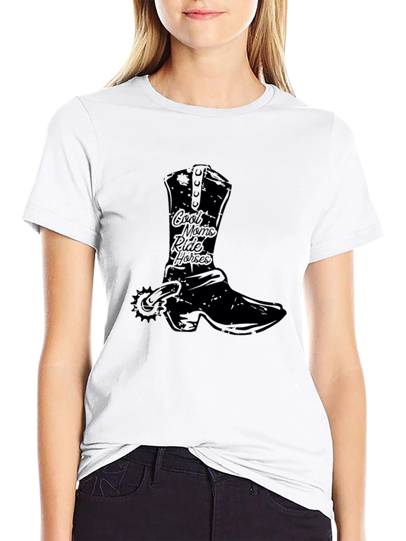 Cool Moms Ride Horses Graphic Tee