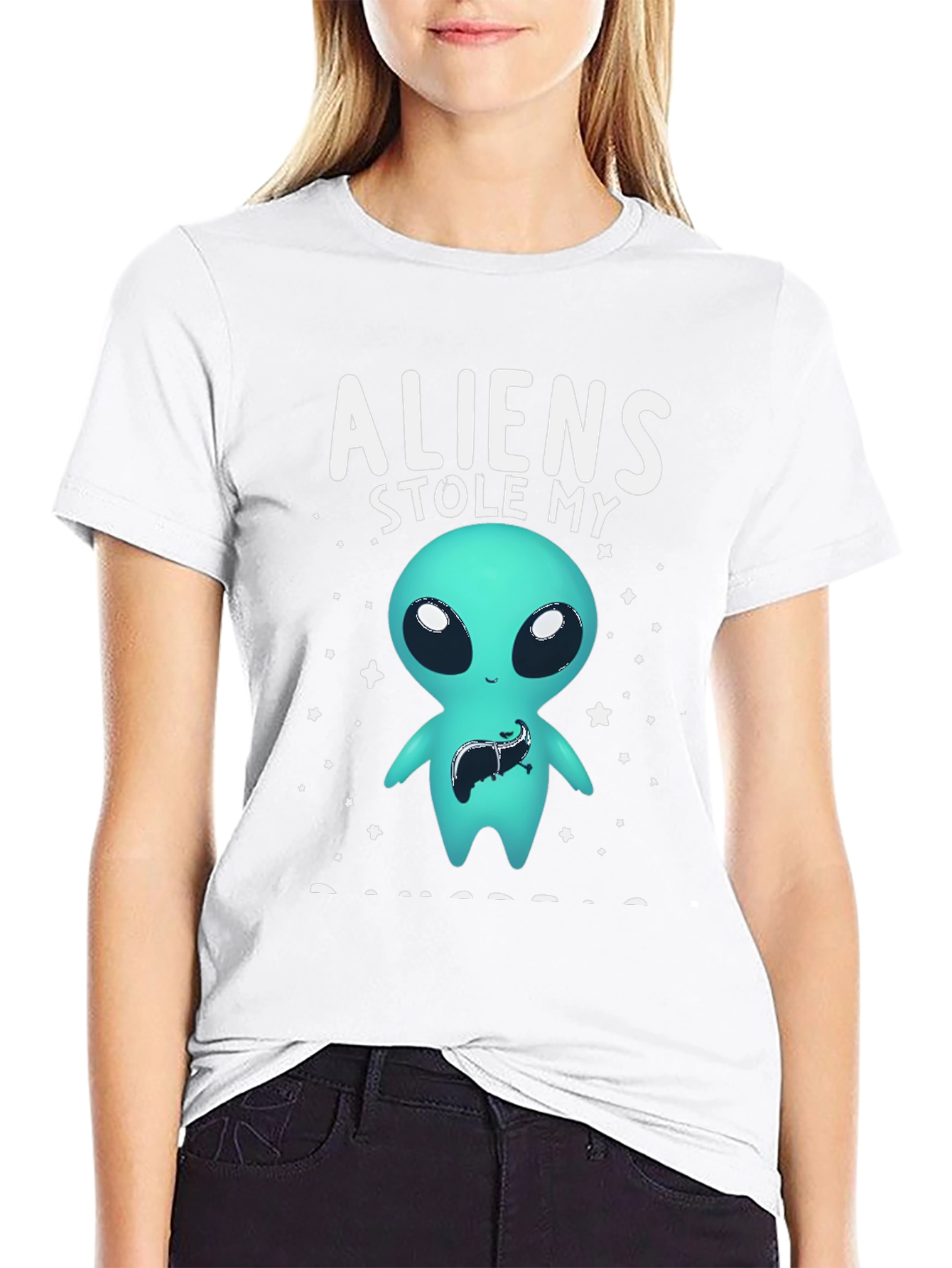 Aliens Stole My Liver Graphic Tee