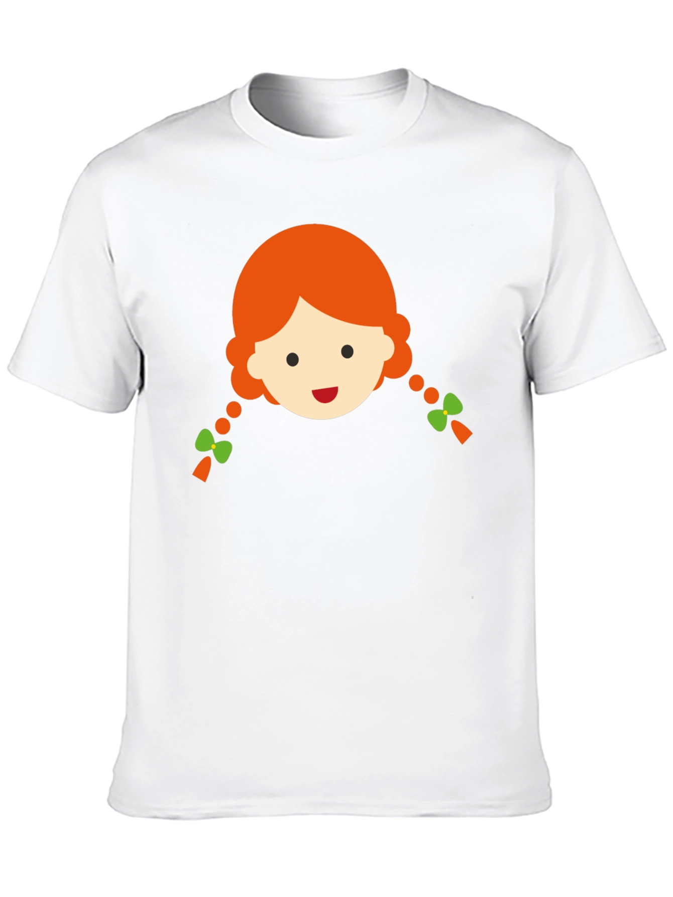 Cute Girl Graphic Black T-Shirt