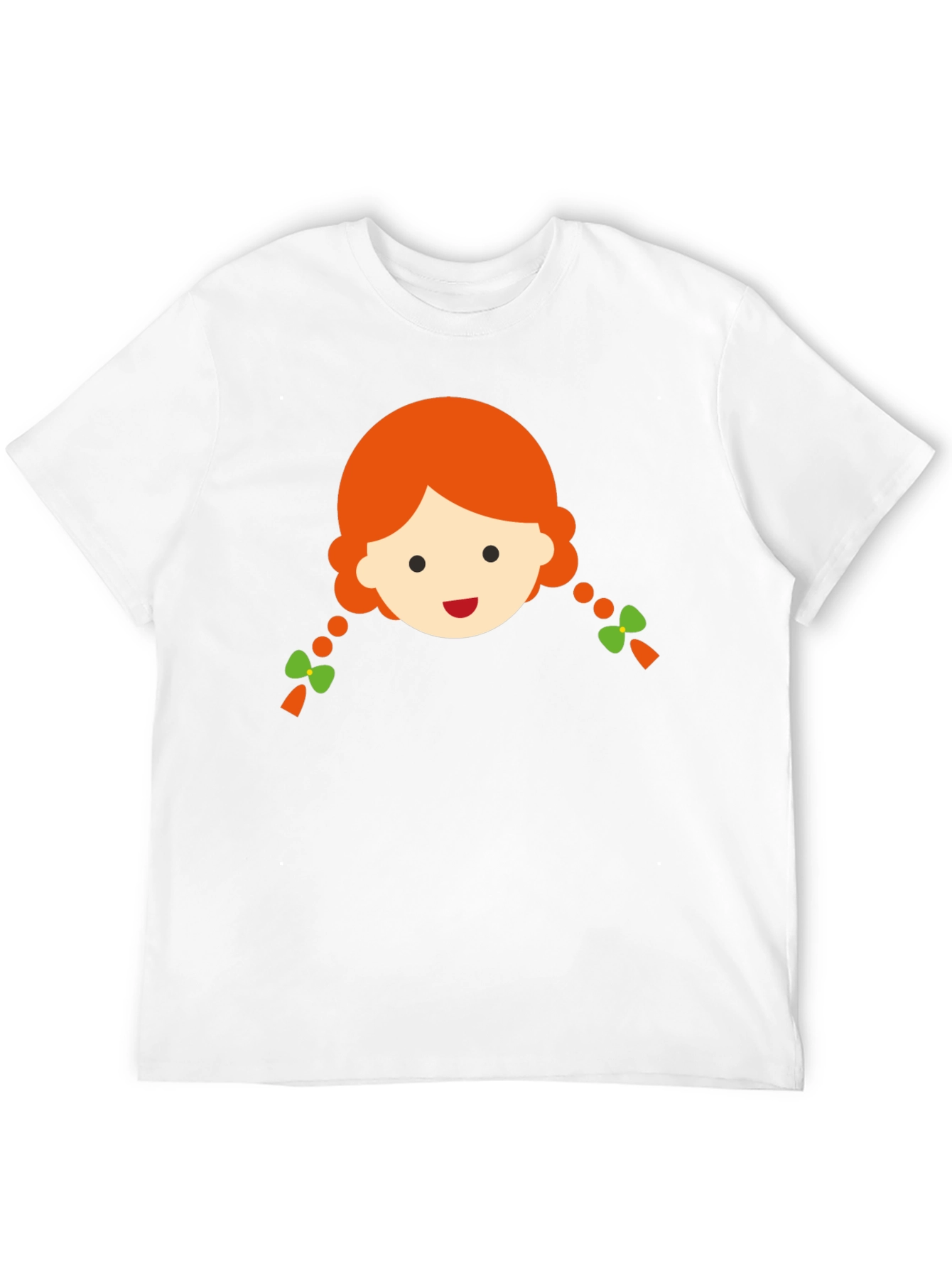Cute Girl Graphic Black T-Shirt