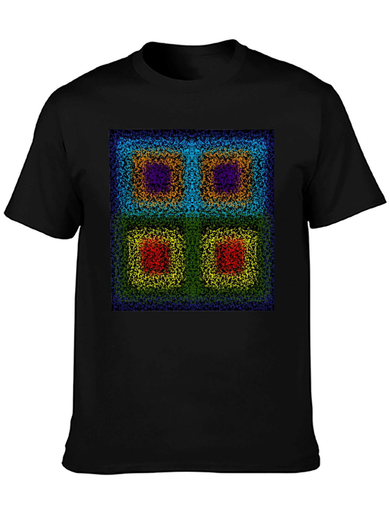 Abstract Square Pattern T-Shirt
