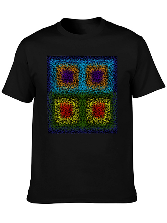 Abstract Square Pattern T-Shirt
